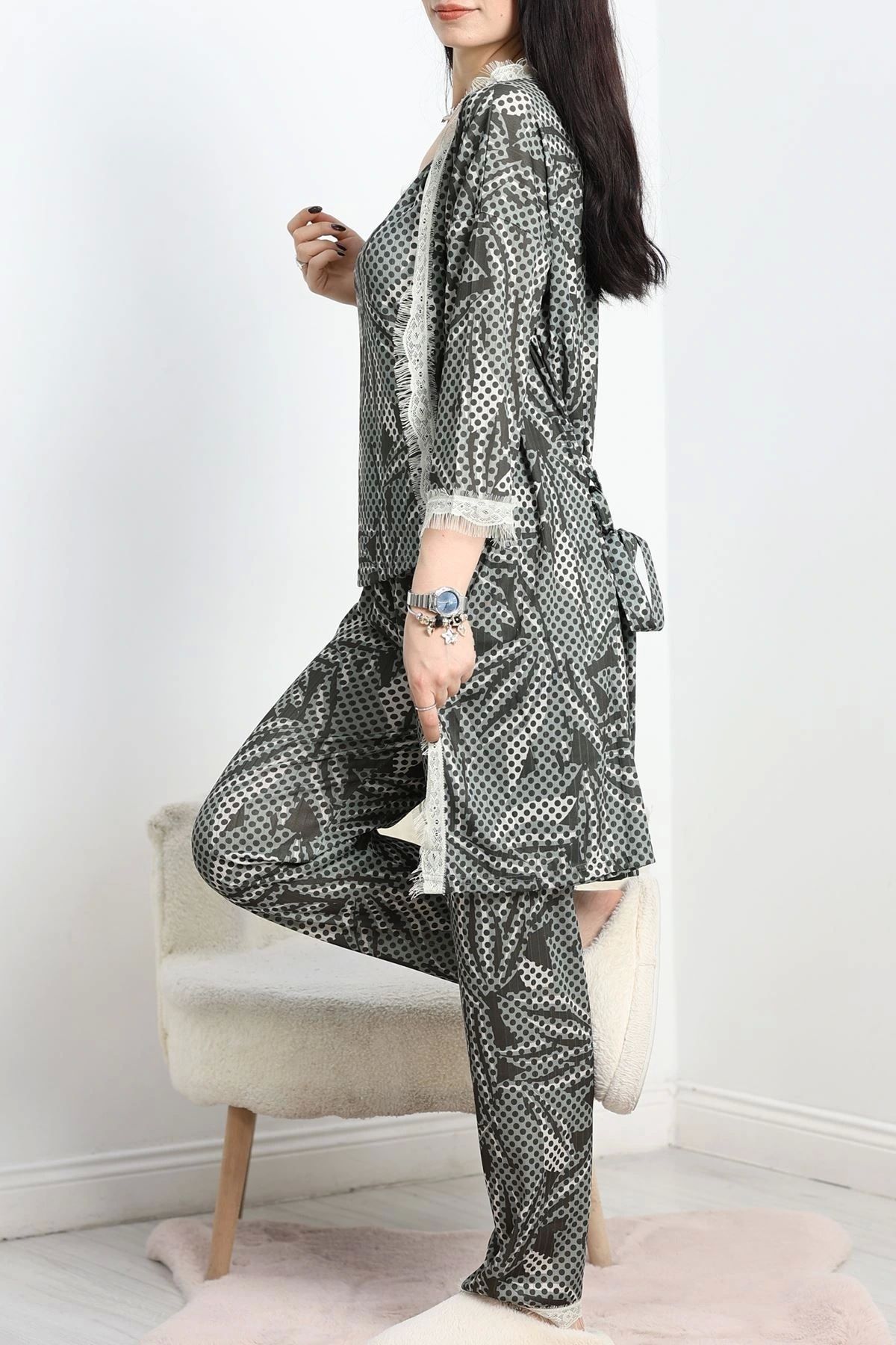 OurStyles Pegasus 3Lü Pijama Takımı Mintsiyah - 50569.1049.