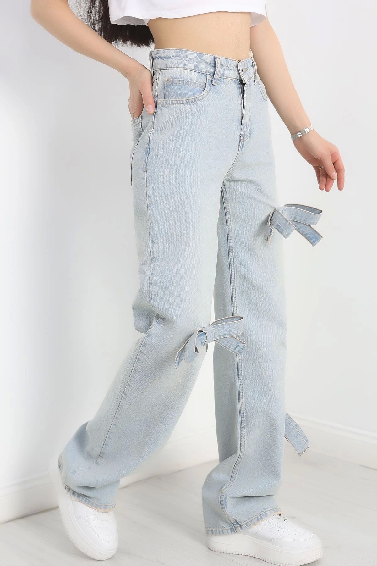 OurStyles Palazzo Kot Pantolon Buzmavi - 30446.1966.