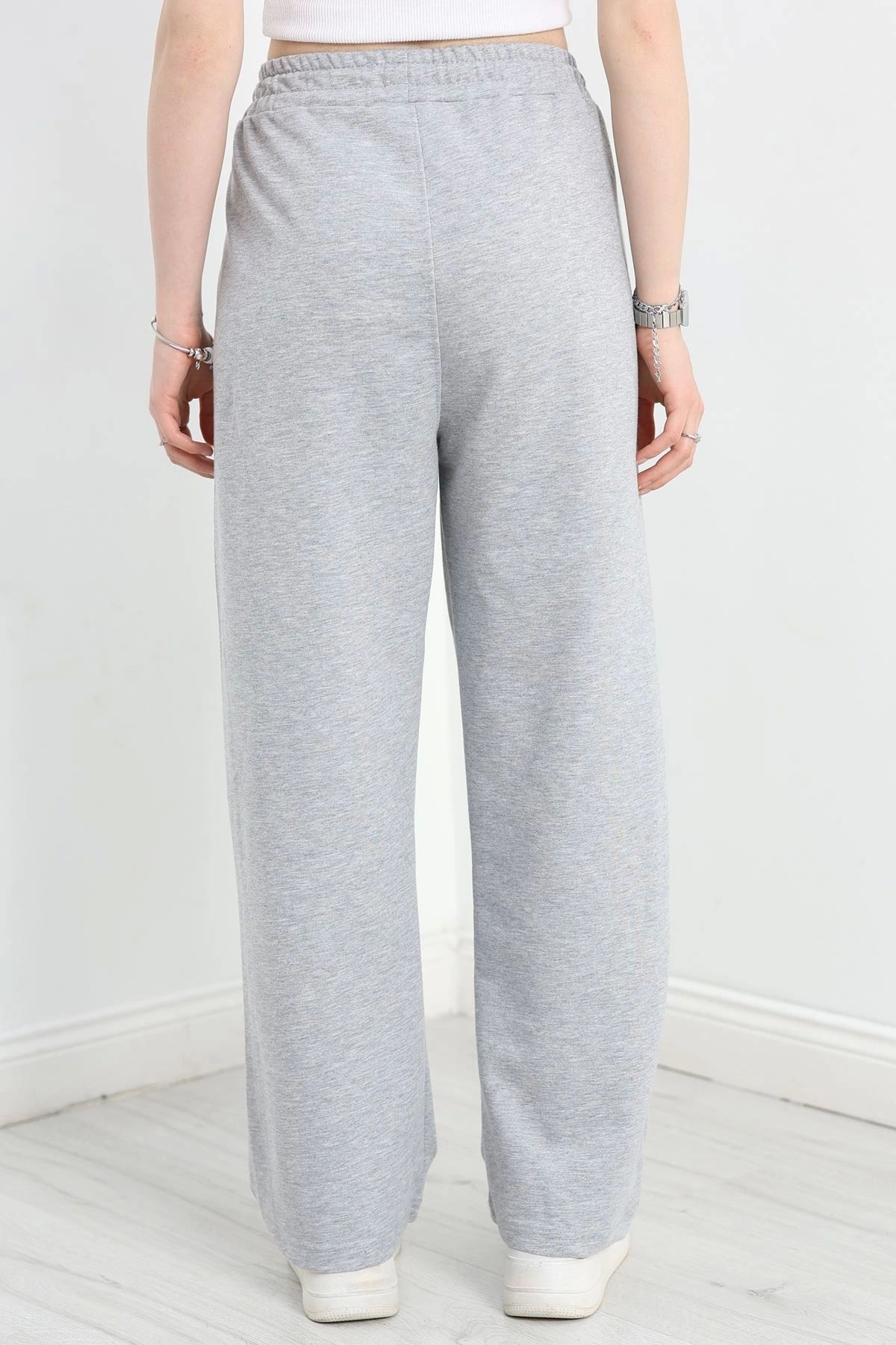 OurStyles Geniş Paça Penye Eşofman Altı Antrasit - 40709.1431.