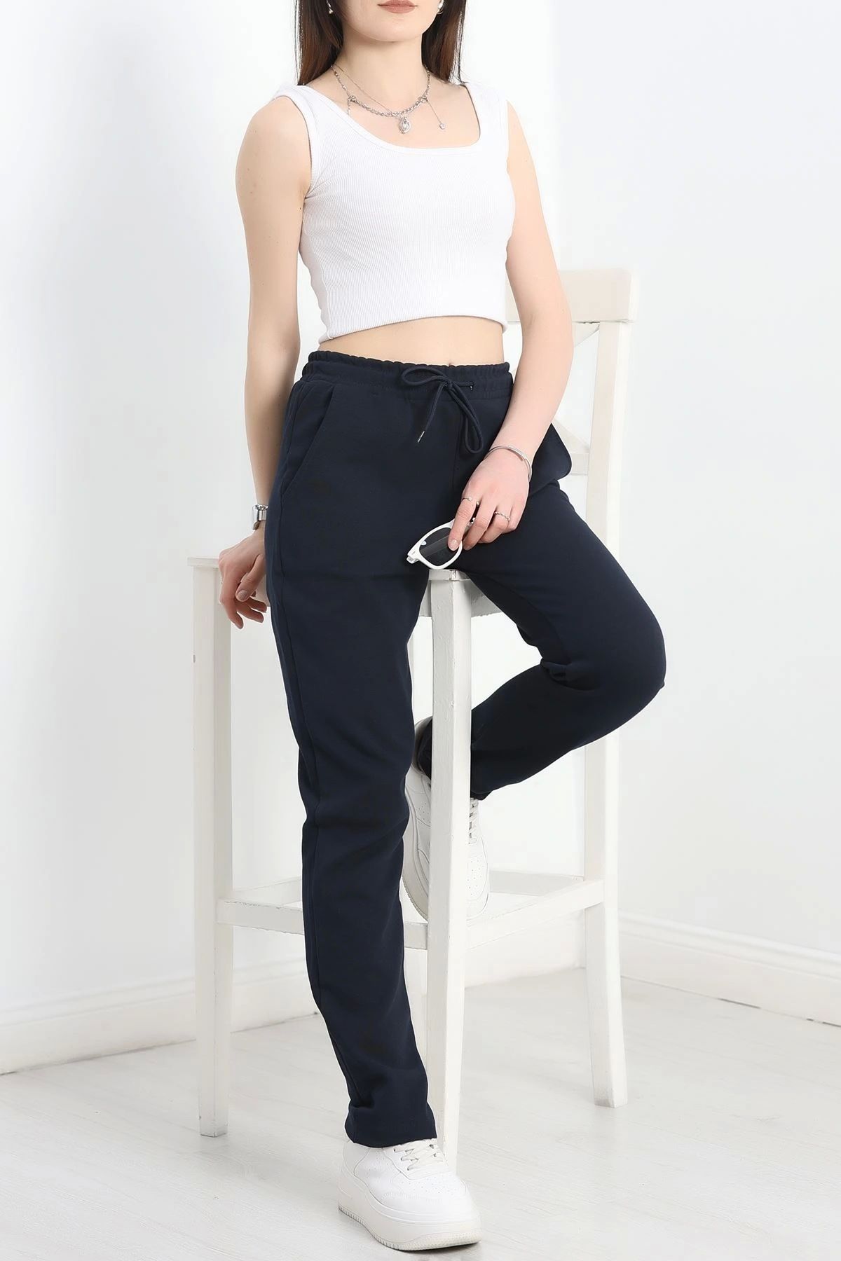 OurStyles Double Face Kumaş Eşofman Altı Lacivert1 - 40554.1431.