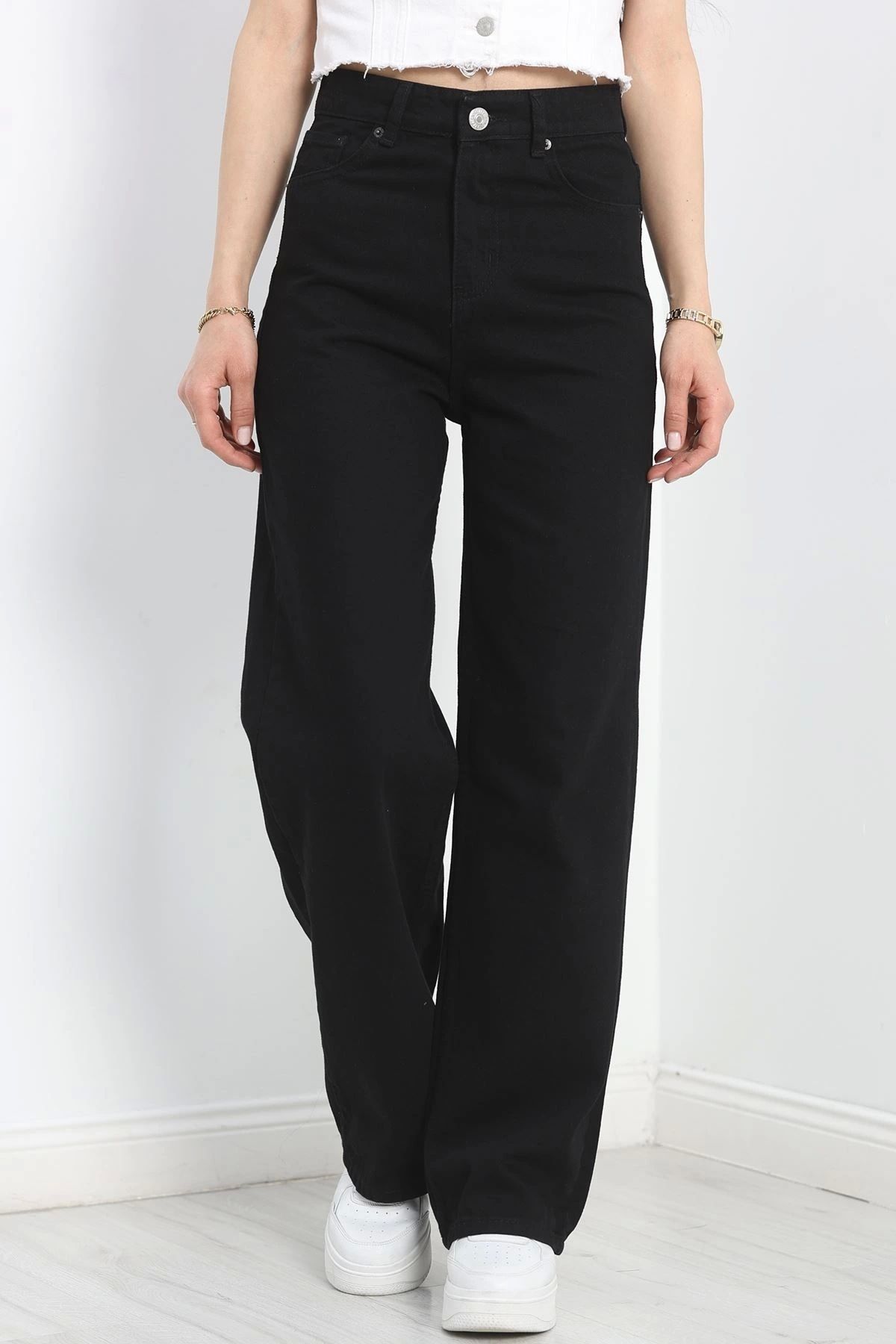 OurStyles Palazzo Kot Pantolon Siyah - 40465.1431.