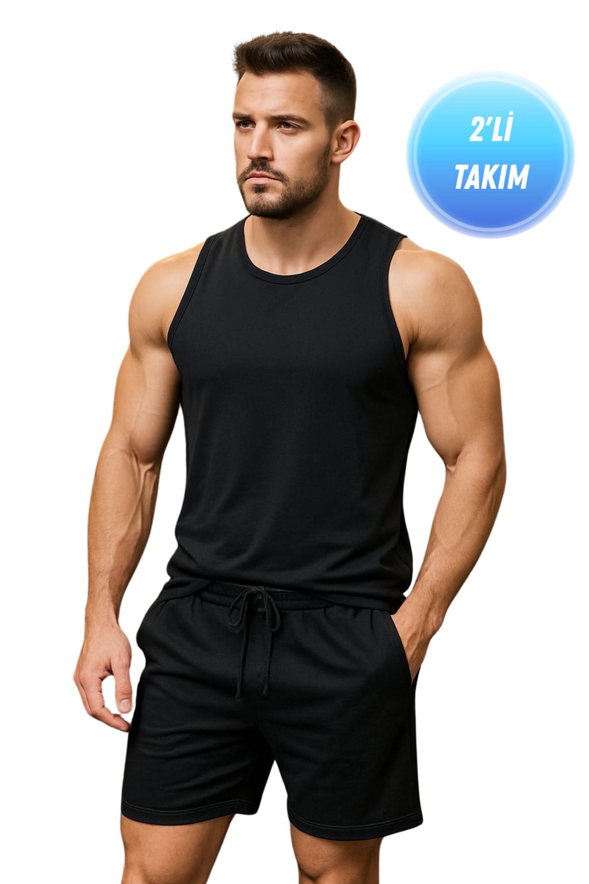 TREND ALİSSE Erkek Spor Alt Üst Takım - Spor Atlet ve Şort