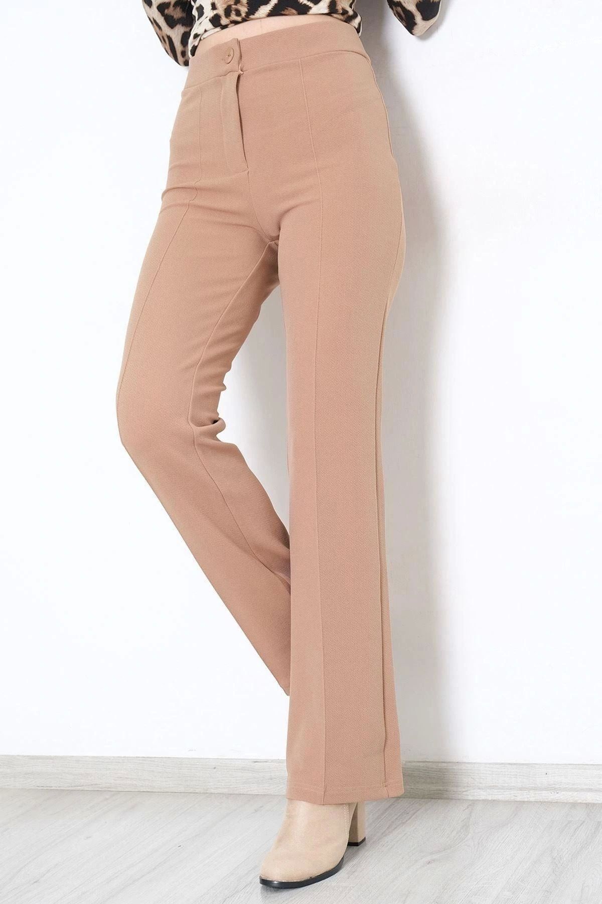OurStyles Çımalı Pantolon Bej - 2214.1247.