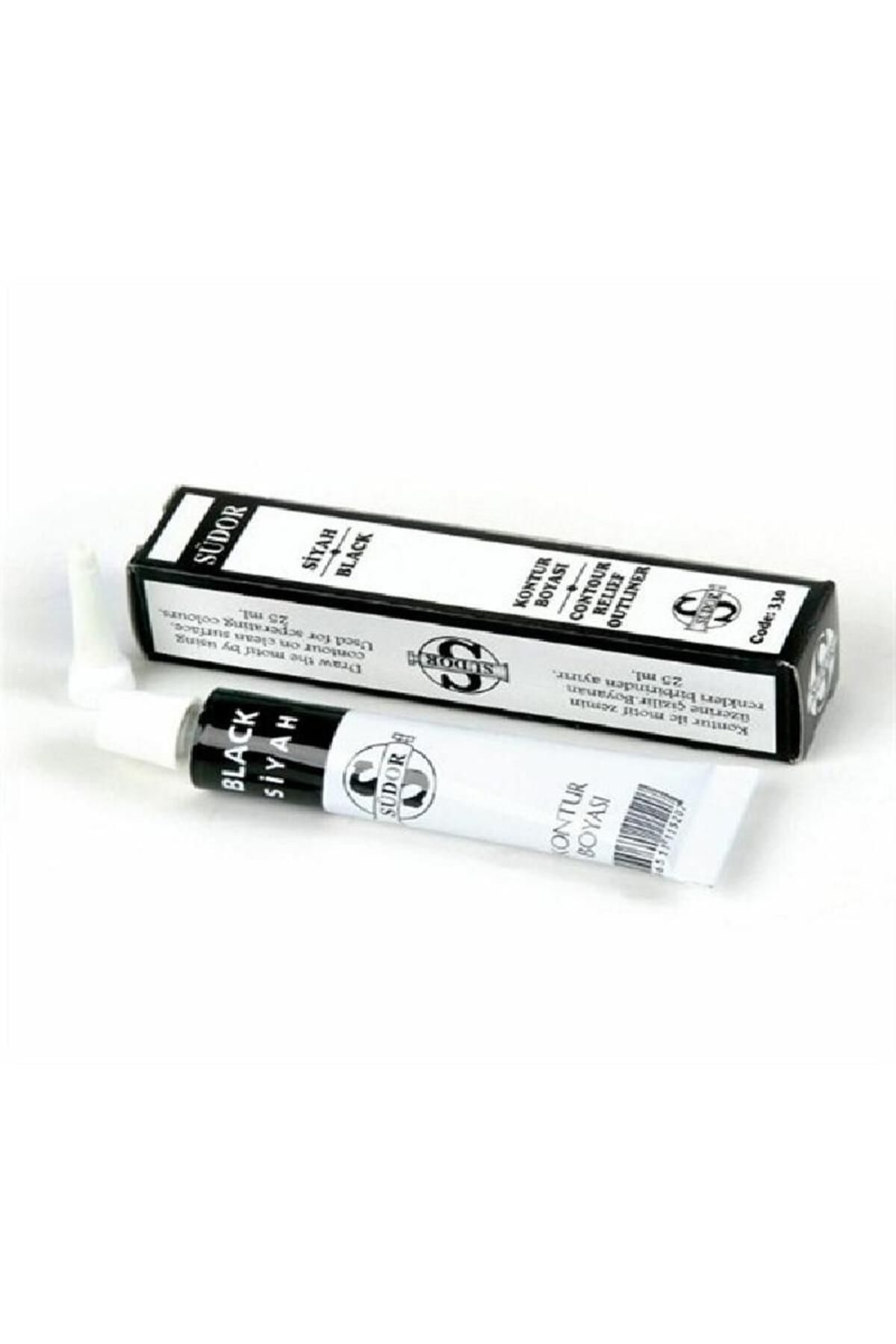 Südor 331 Kontür Boyası 25 Ml Tüp Siyah (1 Adet)
