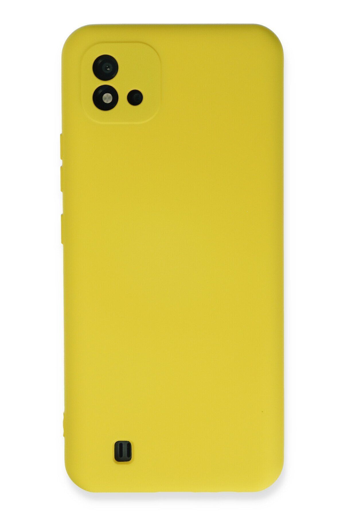 cepmoda Realme C11 2021 Telefon Kılıfı - Lansman, iÇi Süet/Kadife, Soft v2 - SARI