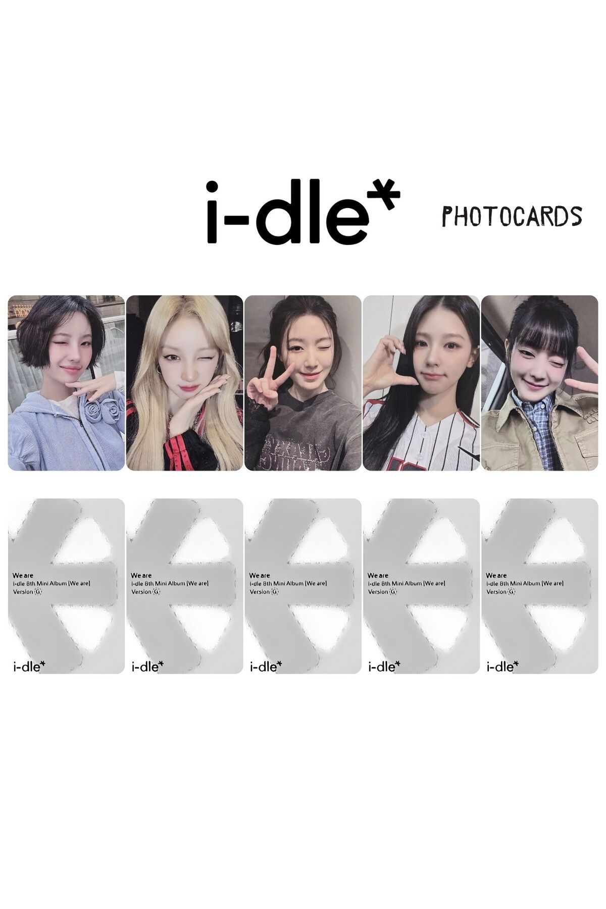 Kpop Dünyasi i-dle '' We Are '' Photocards Set G Ver.