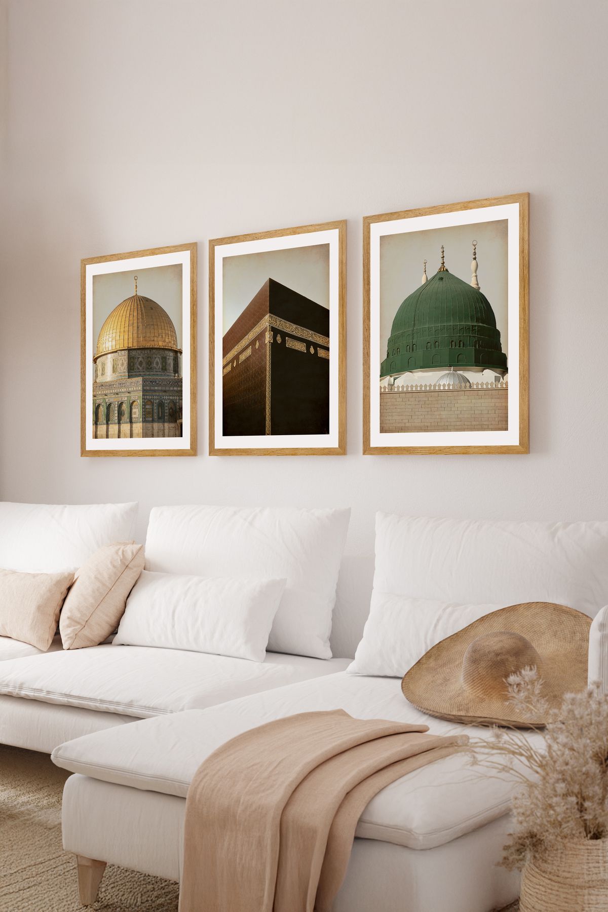 artflow 3 Parça Çerçeve Görünümlü Mdf Tablo Seti