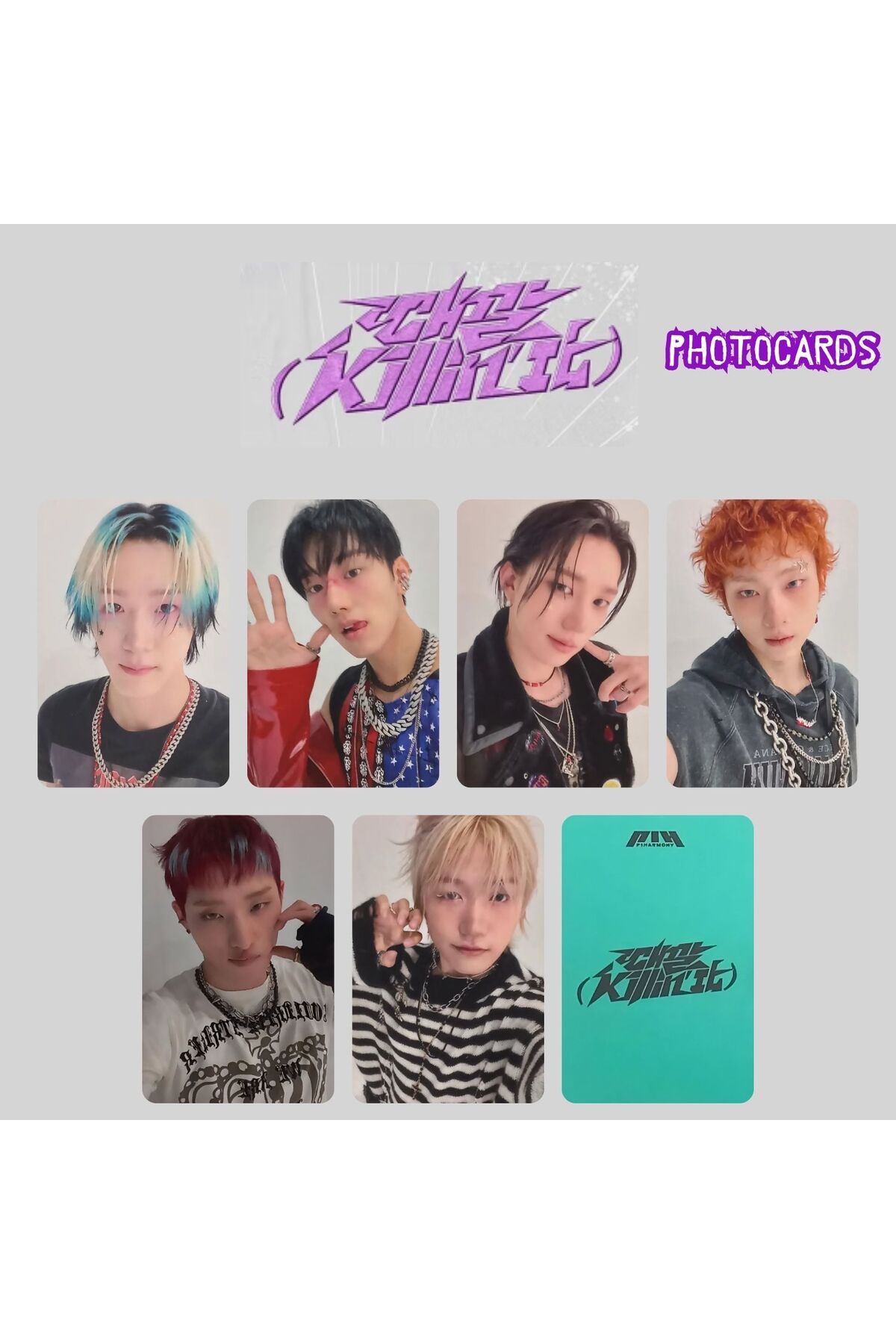 Kpop Dünyasi P1HARMONY '' KILLIN'IT '' Photocards Set 1