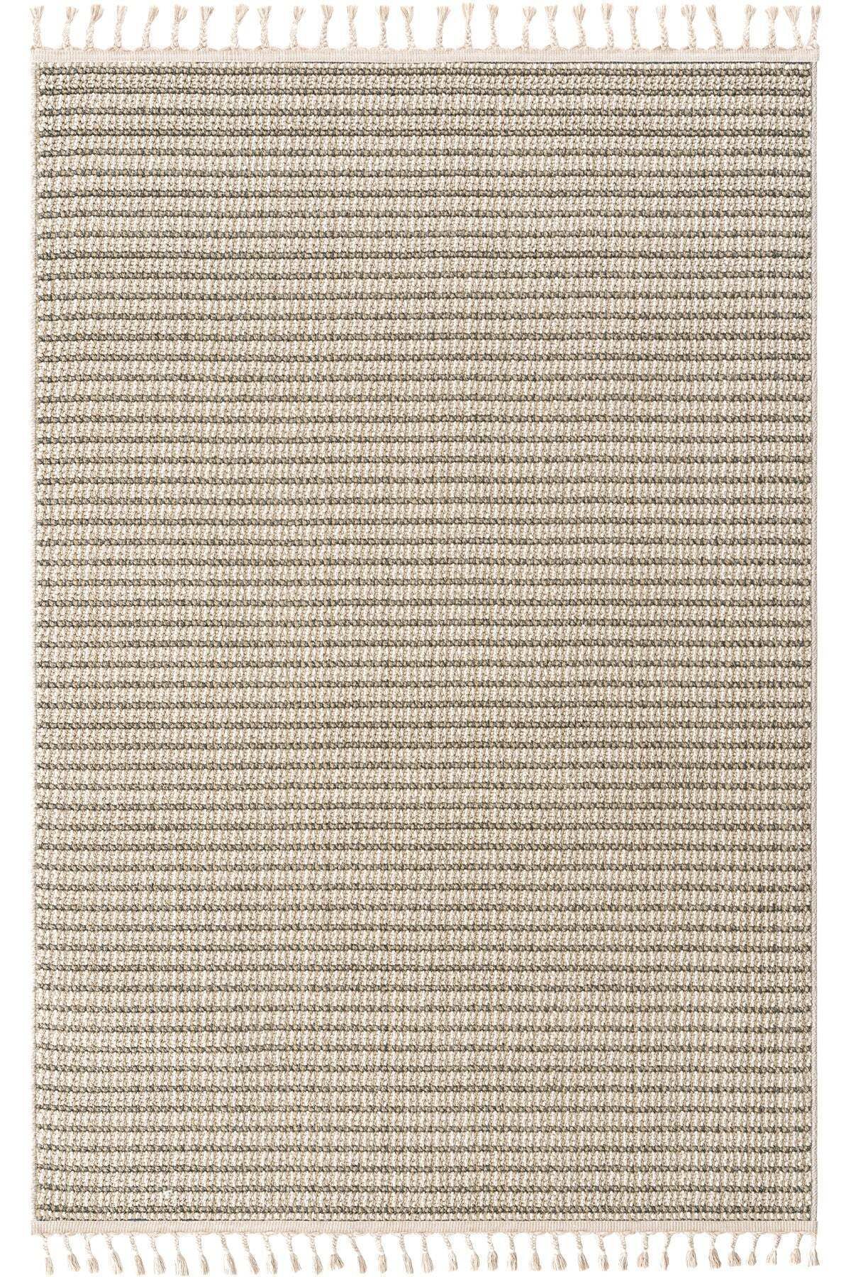 Halımax Eko Halı Soho SH 17 Beige Ivory Hav Toz Vermez Bukle Makine Halısı Yolluk Mutfak Halısı