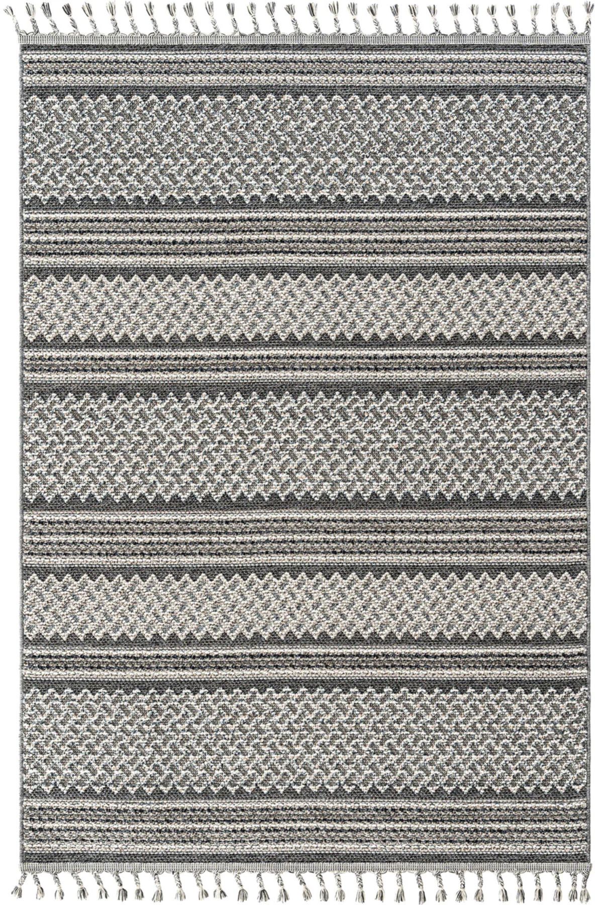 Halımax Eko Halı Soho SH 05 Ivory Grey Hav Toz Vermez Bukle Makine Halısı Yolluk Mutfak Halısı