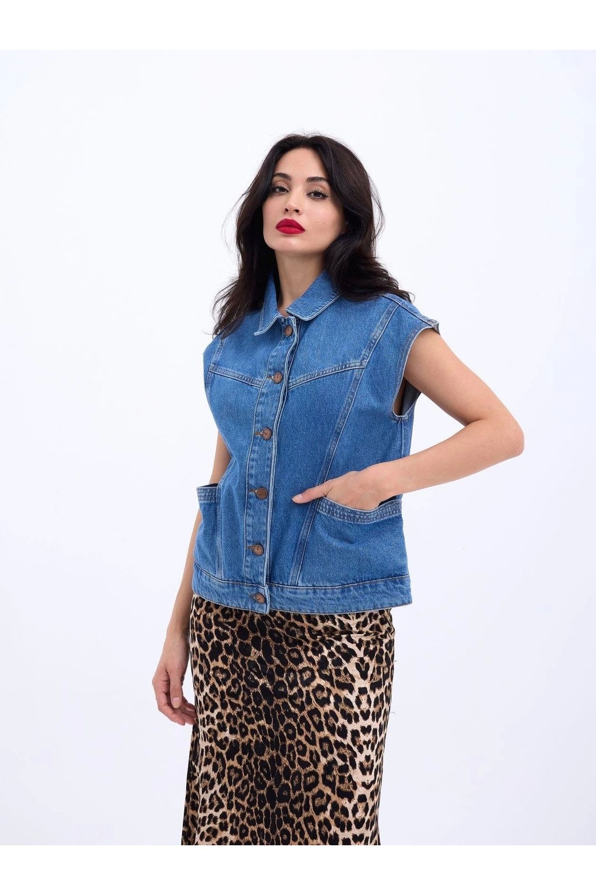 nedo7 6820 KOT YELEK-MAVİ