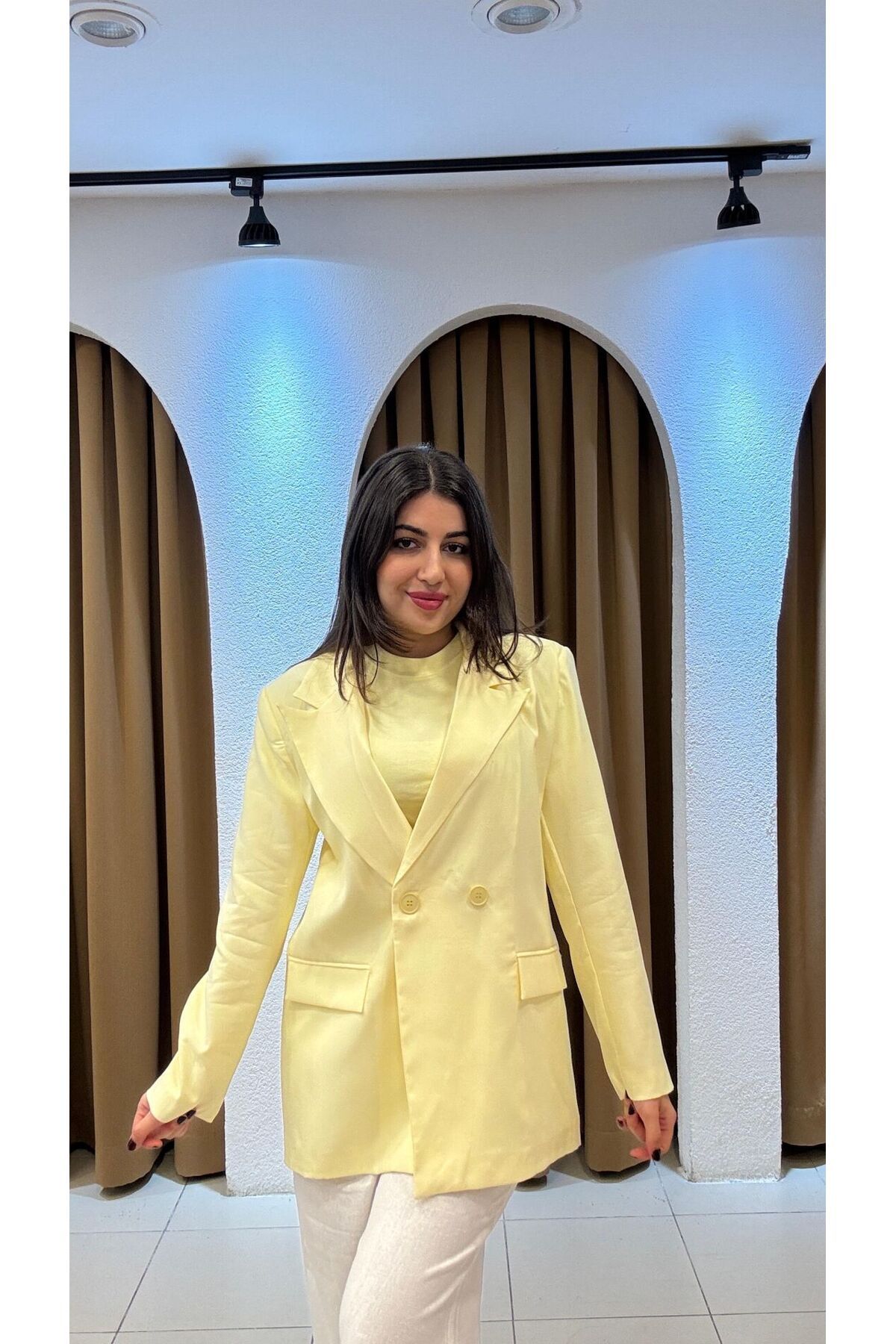 SUNAYBUTİK SARI CEKET