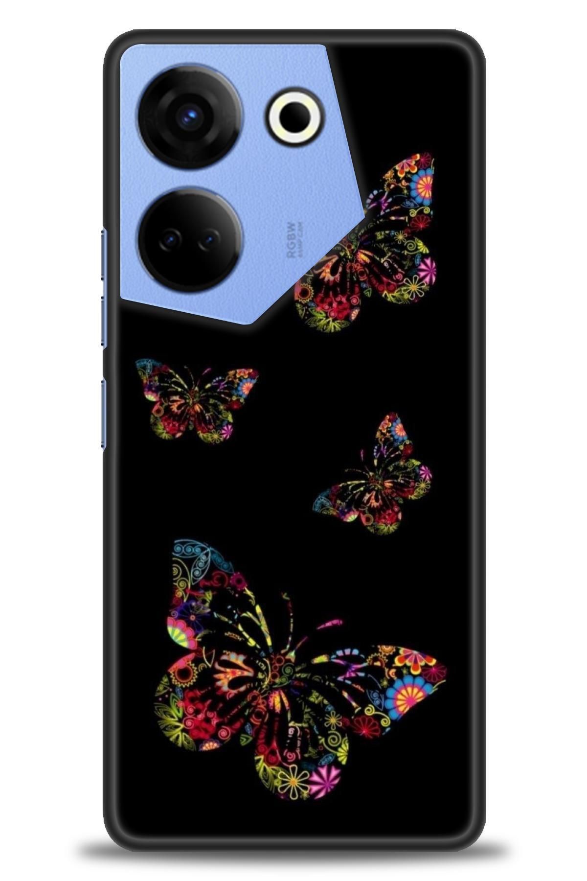 TECNO Camon 20 Pro 4G (CK7n)İle Uyumlu HD Baskılı Kılıf - Karışık Seri - 23
