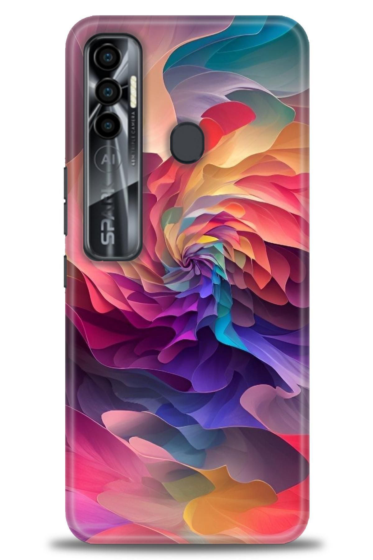 TECNO Spark 7 Pro İle Uyumlu HD Baskılı Kılıf - Karışık Seri - 553