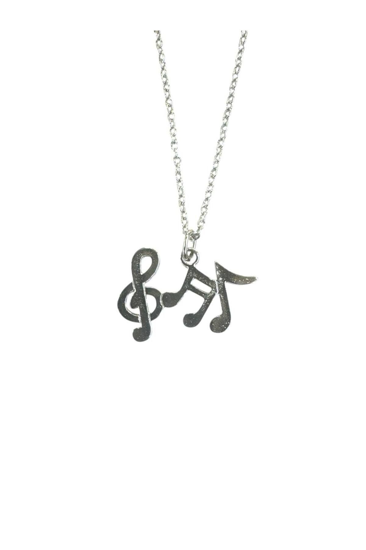 Herşey Nota Melodi Zarafeti | Notalı Unisex Müzik Temalı Kolye – 60 cm Zincir