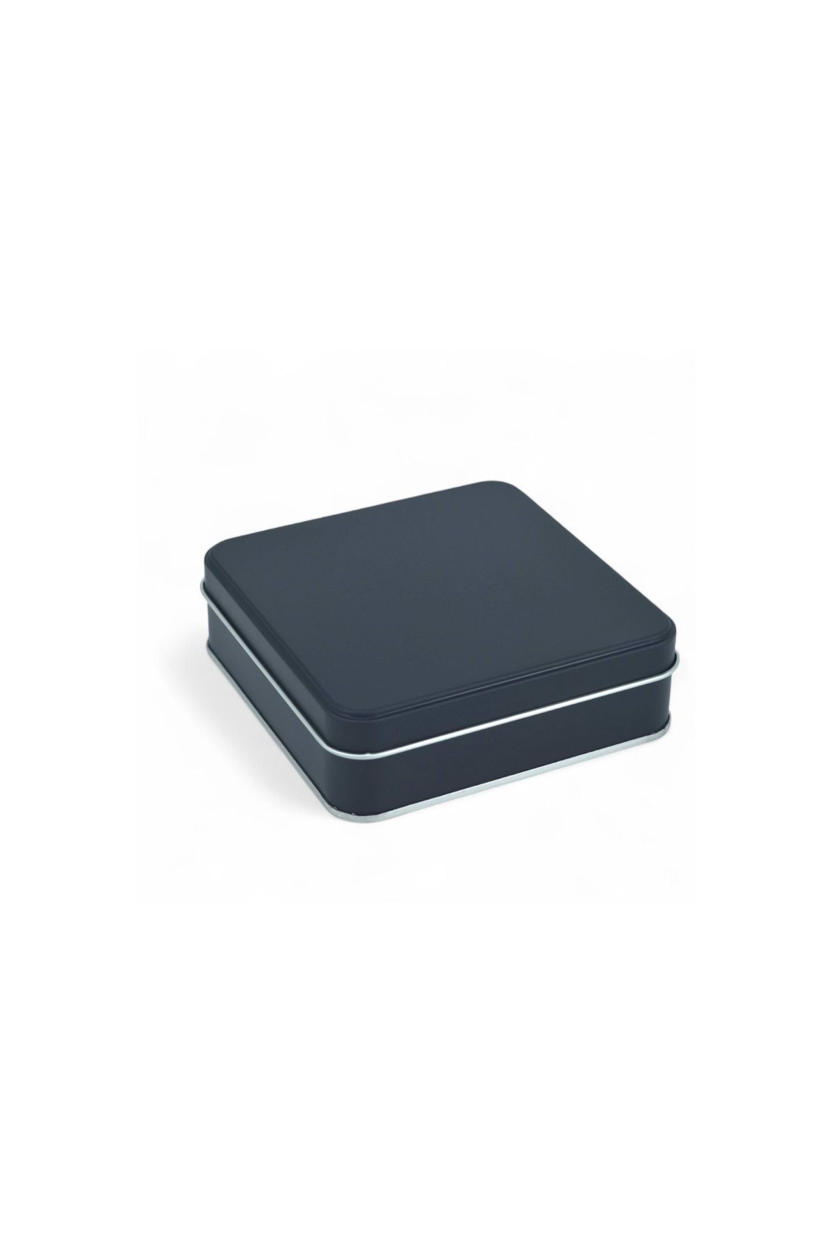 KONTENSAN 120x120x41 mm Metal Kapaklı Baskısız Metal Kutu, Mat Beyaz, 144 Adet