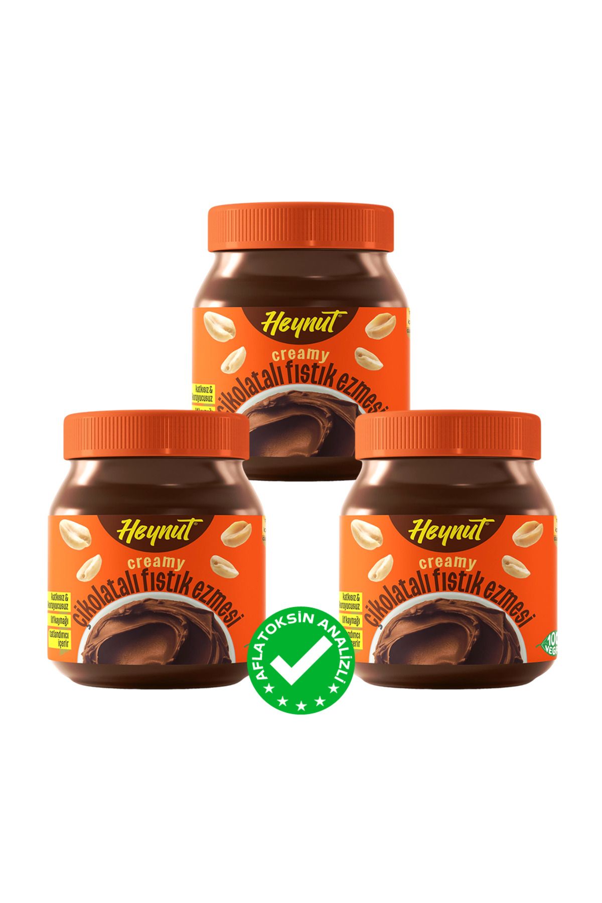 HEYNUT Çikolatalı Fıstık Ezmesi 350g x 3 Adet