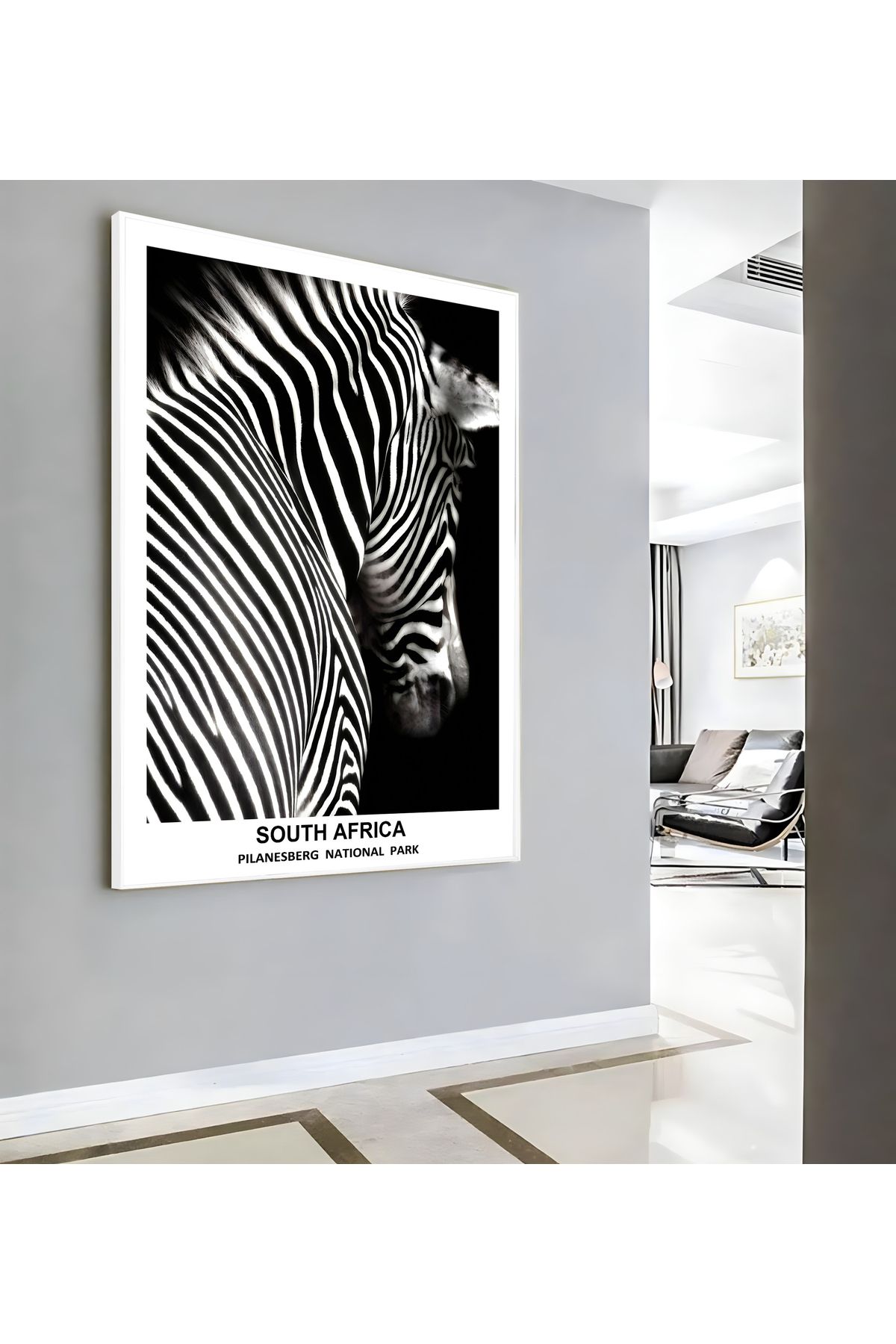 Harikabirev HARİKABİREV|ZEBRA (SOUTH AFRICA) MODELİ ( CKD-148) |ÇERÇEVELİ KANVAS TABLO CKDİKEY