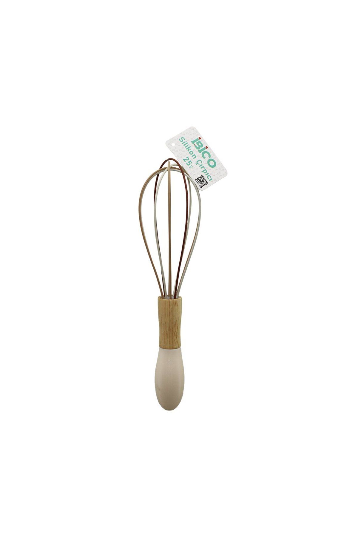 ibico İBİCO ( 25CM ) ( SİLİKON ) ÇIRPICI ( AHŞAP BAMBU & PLASTİK SAPLI )
