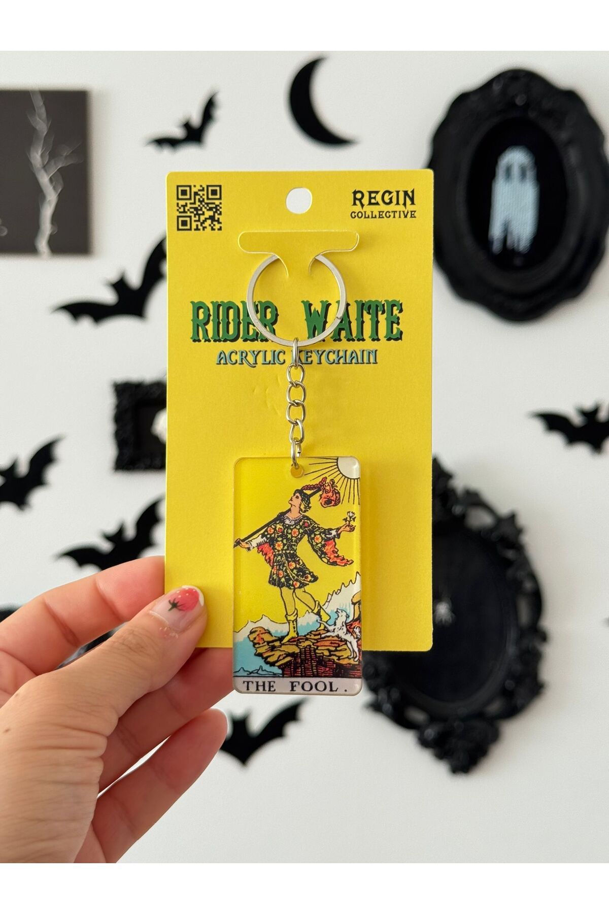 Planet Butik The Fool Tarot Kartı Akrilik Anahtarlık