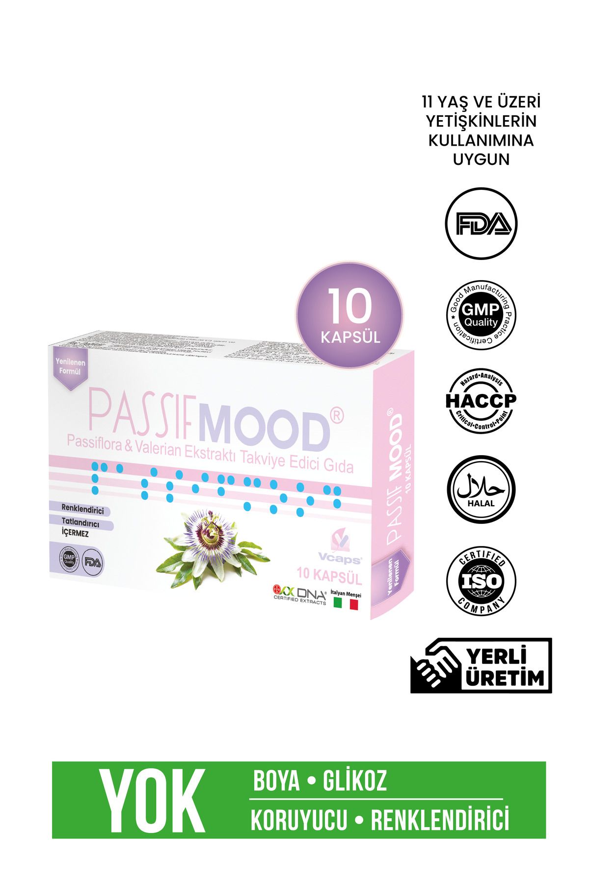 Passif Mood Passiflora & Valerian 10 Kapsül