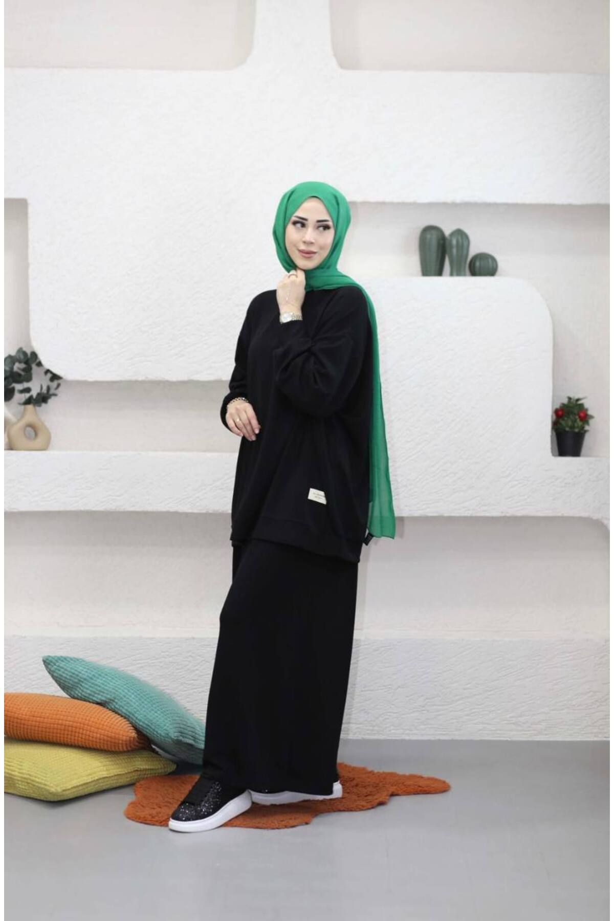 Suede Style 5722 - 2 İplik Oversize Rahat-Şık-Salaş Kadın Takımı