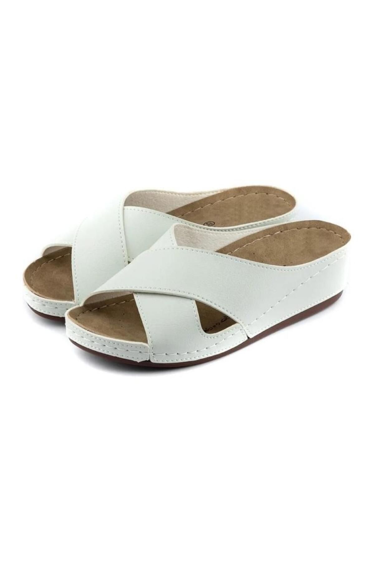 Roy Jones 1802 BEYAZ COMFORT CASUAL ANATOMİK RAHAT KALIP TERLİK