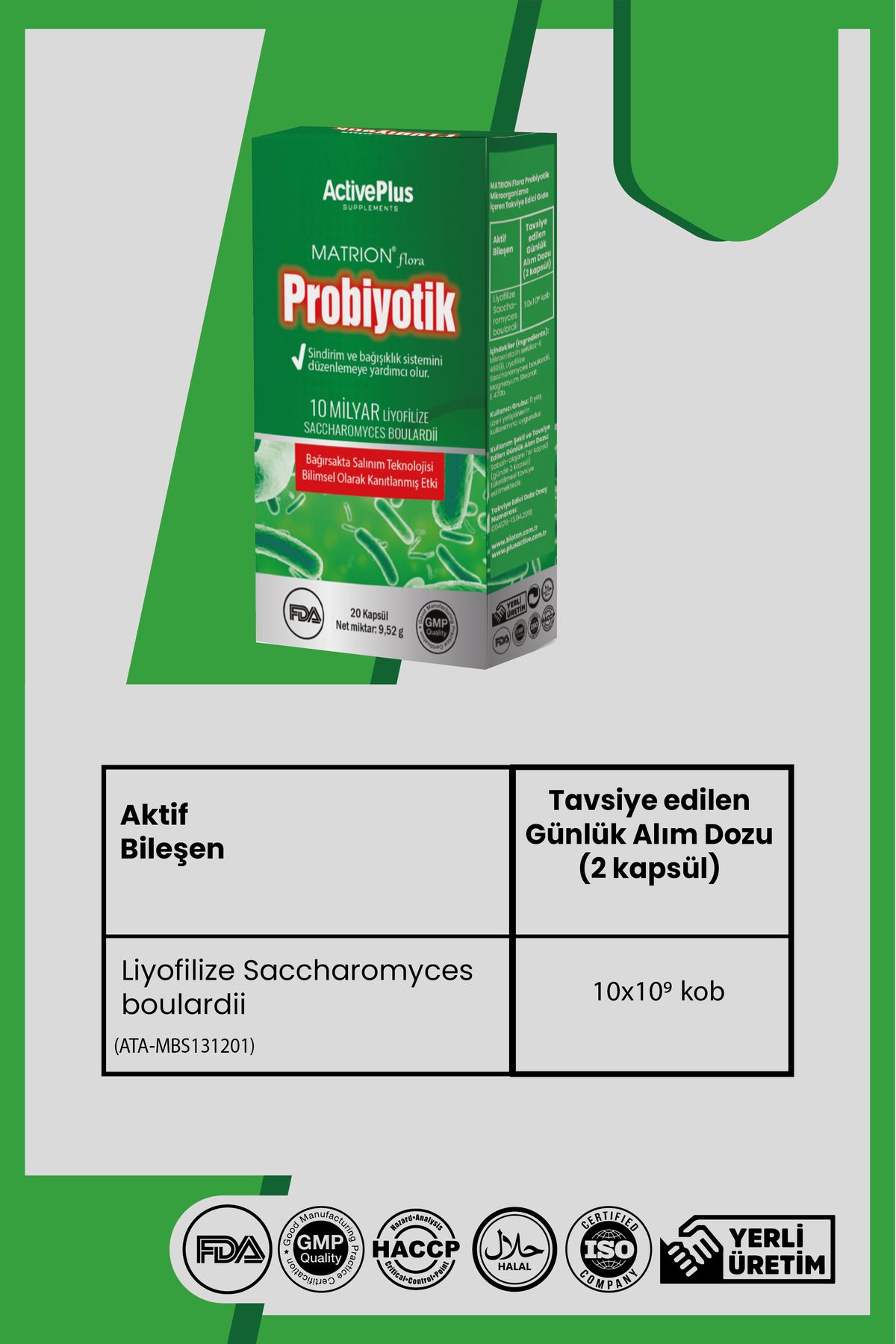 Active Plus-Activeplus Matrion Flora Probiotic 20 Capsules 4