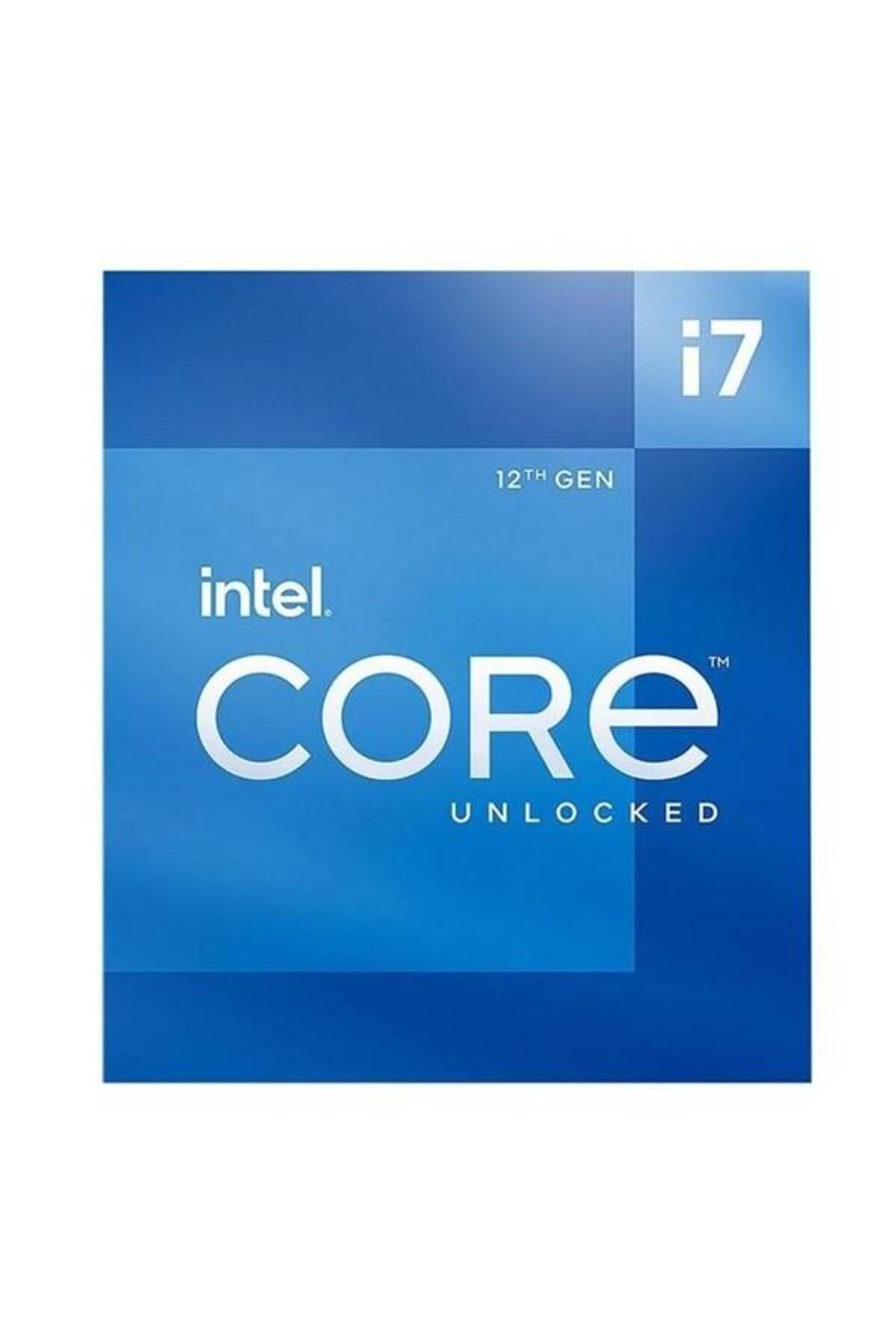 Intel CORE i7 12700 25MB 12çekirdekli O/B UHD VGA 1700p 65w Kutusuz+120MM Sıvı Soğutmalı İşlemci Fan