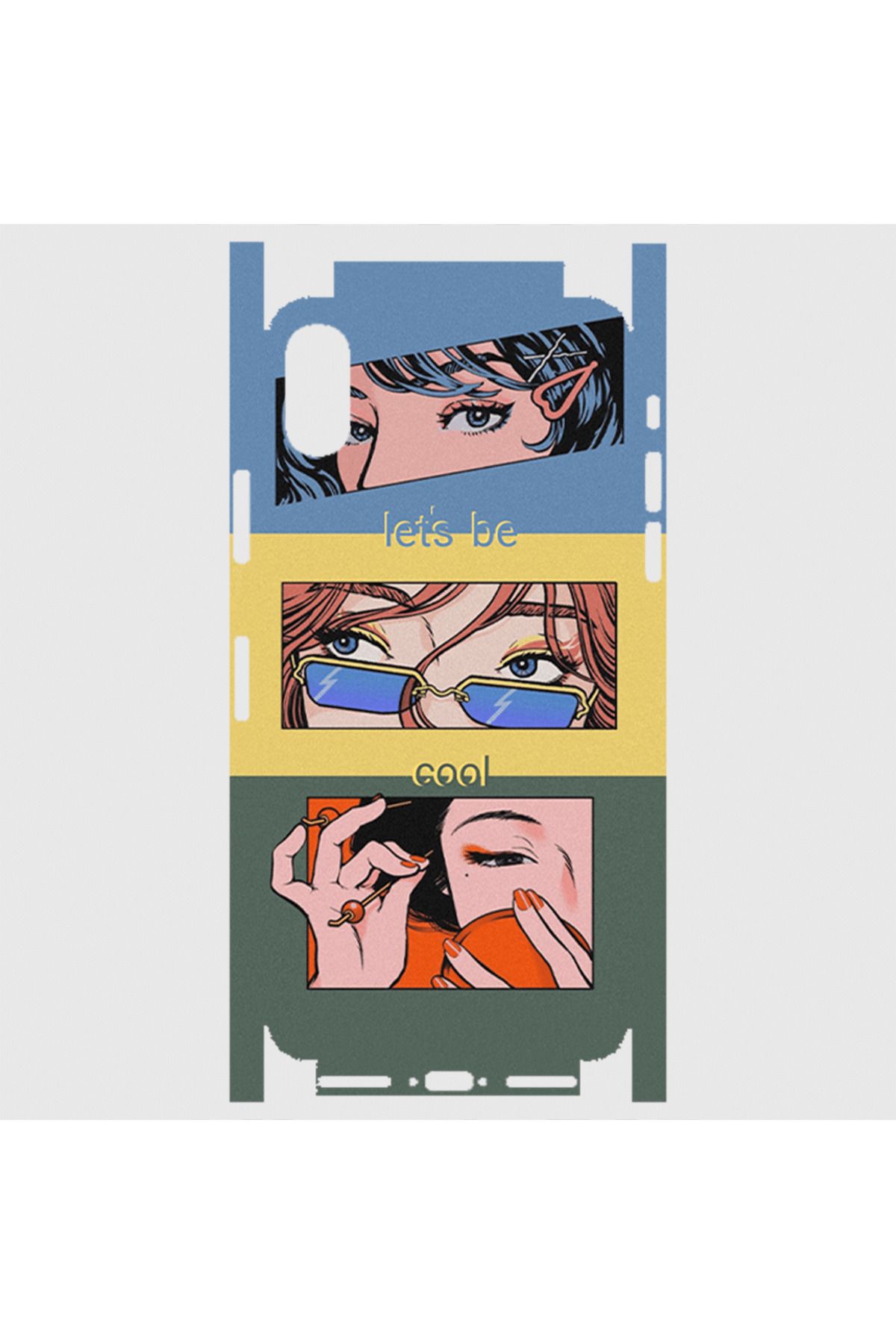 Royaleks iPhone X Telefon Kaplama - Lets Be Cool