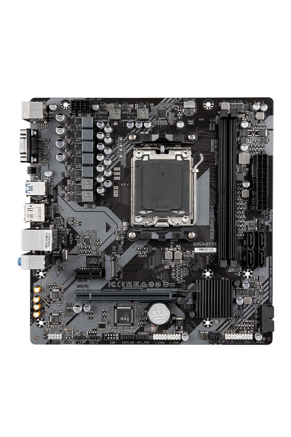Gigabyte-B650M S2H, Rev.1.0, 2Xddr5, M.2, Dp, Hdmi, Vga, Am5 Socket Gaming Motherboard 3