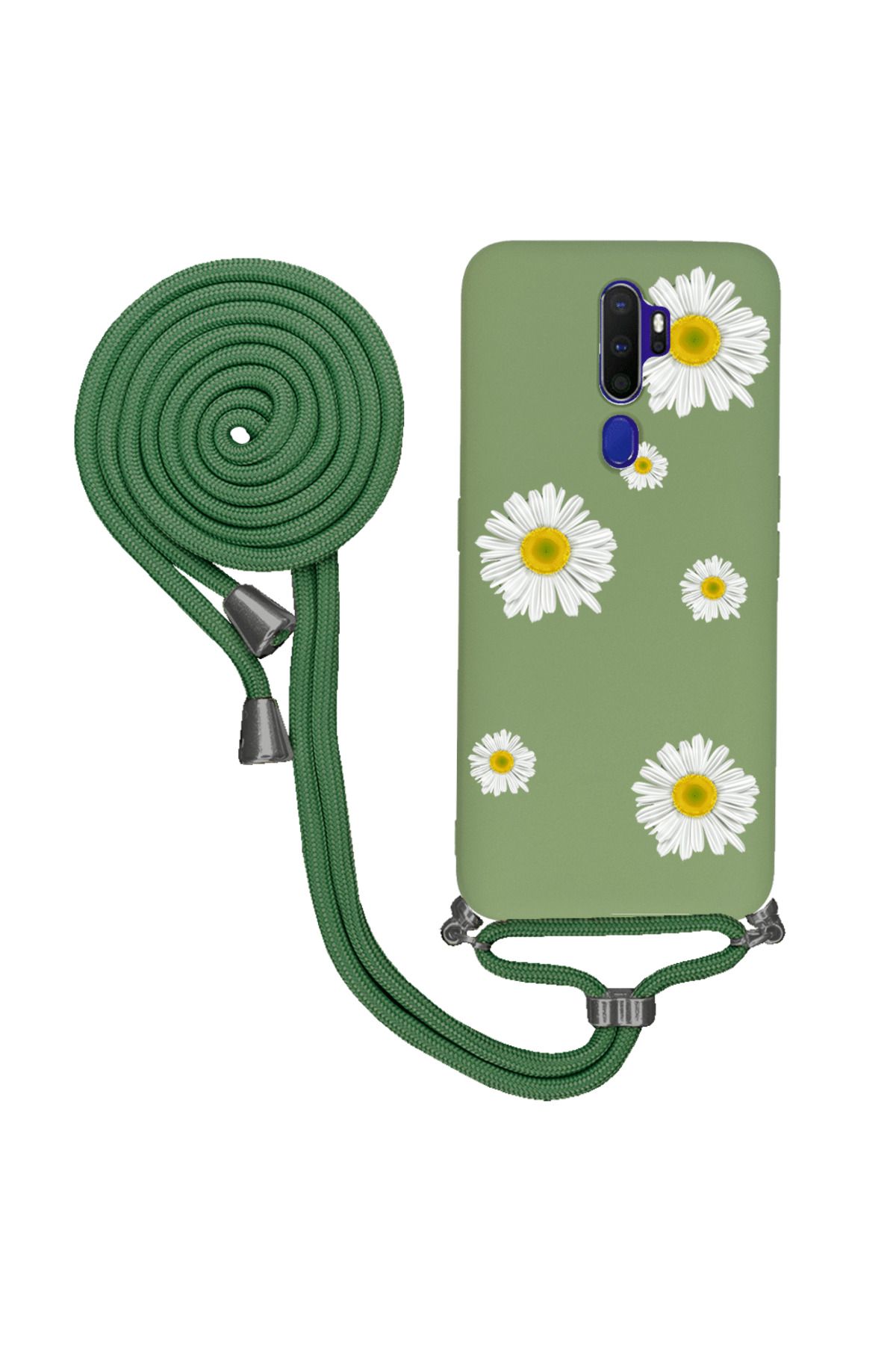 Royaleks Oppo A5 2020 İpli Lansman Kılıf - Papatyalı