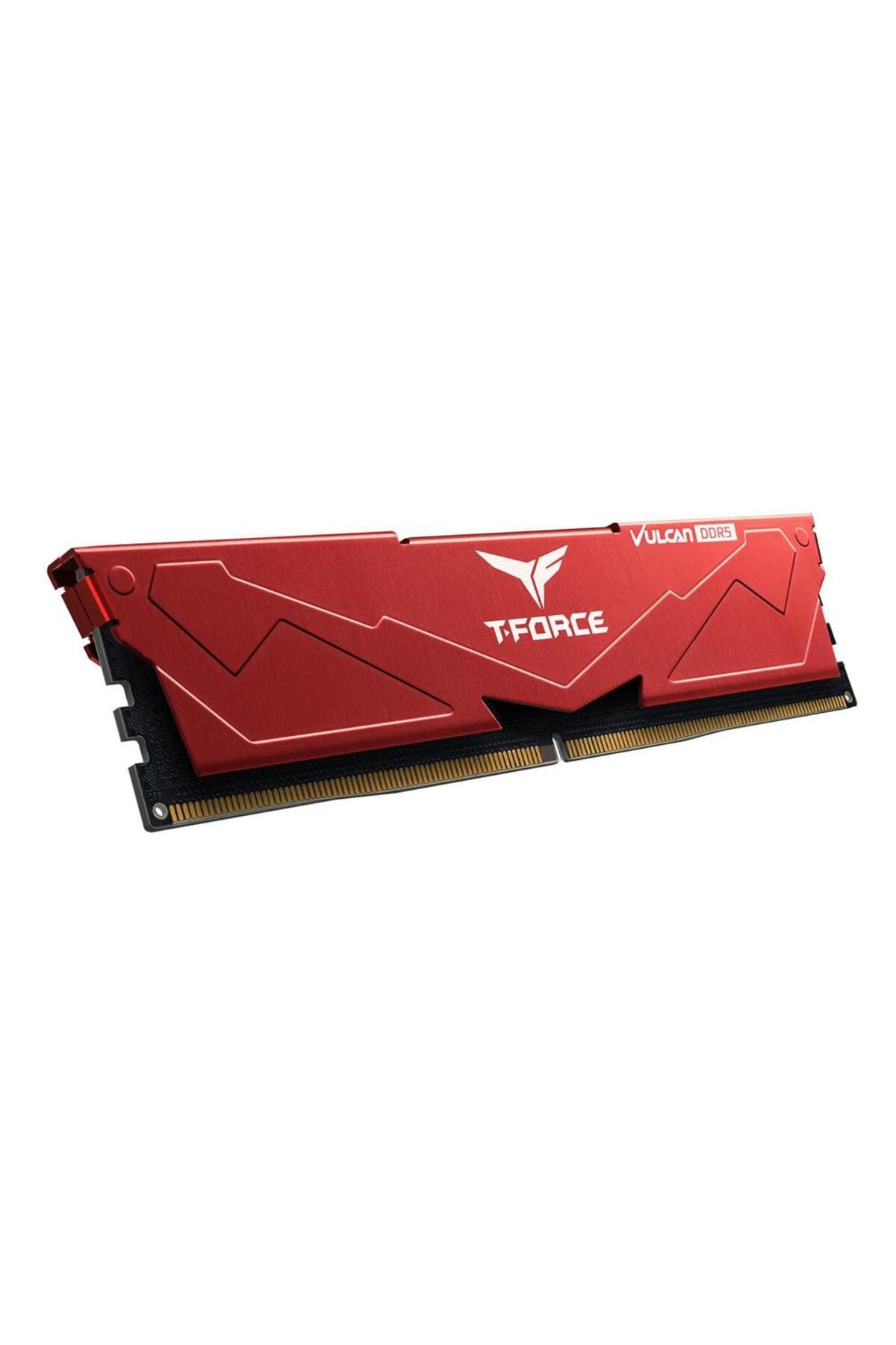 TEAM T-Force Vulcan Red 32GB (2x16) 6000MHz DDR5 CL38 Ram (FLRD532G6000HC38JDC01)