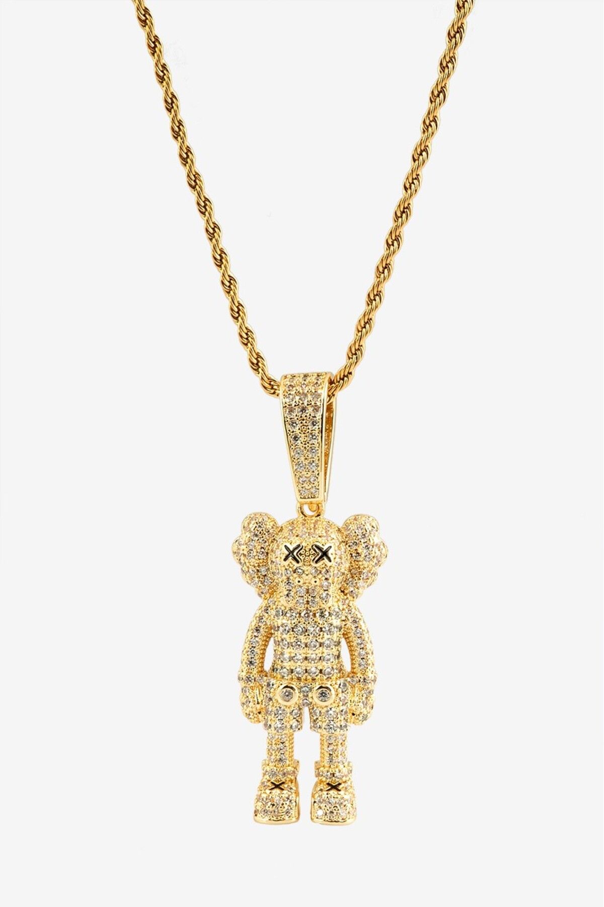 UKHWD SUPPLY Iced Out Mini Bear Kolye CS1250AL