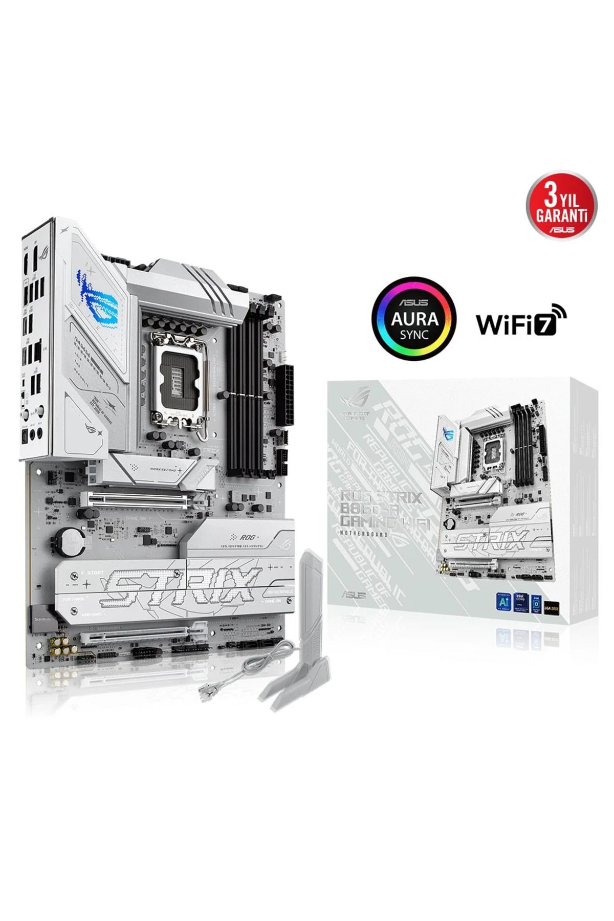 ASUS ROG STRIX B860-A GAMING WIFI, 4xDDR5, 4xM.2, HDMI, DP, Type-C, Wi-Fi 7, Bluetooth v5.4, Intel C