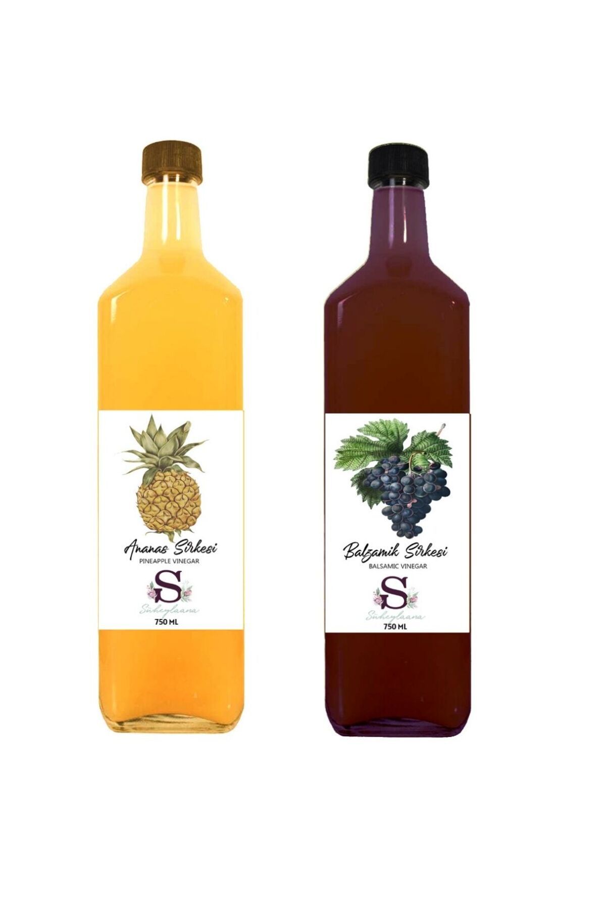 Süheylaana Doğal Ananas Sirkesi 750 Ml - Doğal Balzamik Sirkesi 750 Ml