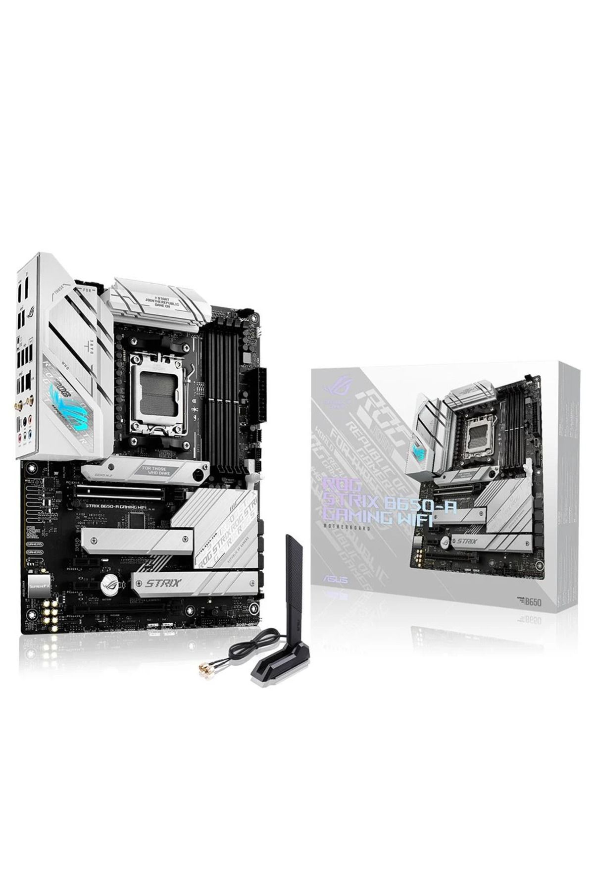 ASUS ROG STRIX B650-A GAMING WIFI, 4xDDR5, 3x M2, HDMI, DP, 2xType-C, Wi-Fi 6E, Bluetooth v5.2, AM5