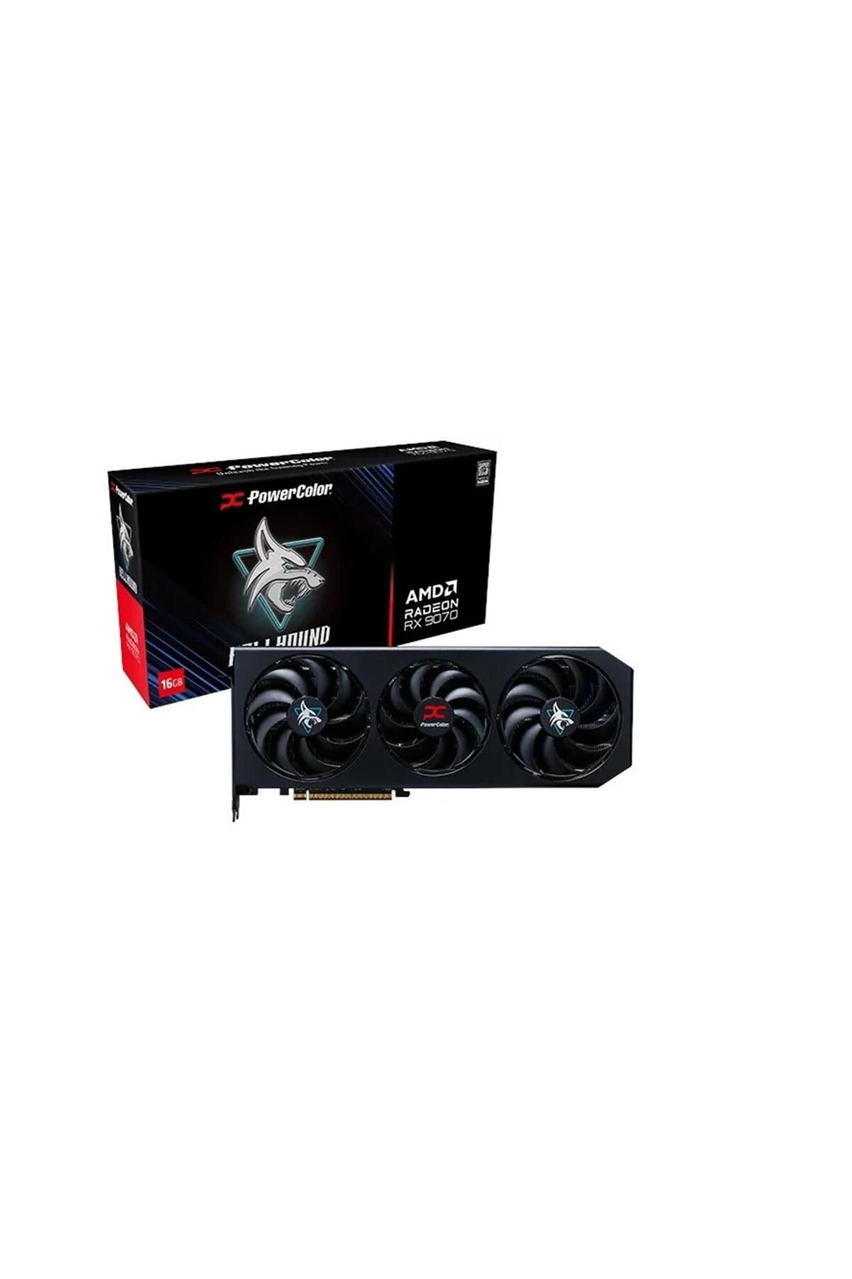 POWERCOLOR Hellhound Radeon RX9070 16G-L-OC GDDR6 256Bit AEAE2PWC0028 Gaming (Oyuncu) Ekran Kartı