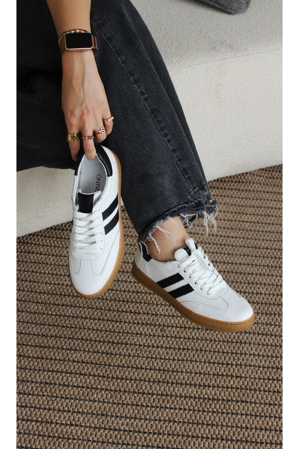 ONNEA Urban Retro - Kadın Sneaker Az Parçalı Hakiki Deri Spor Ayakkabı