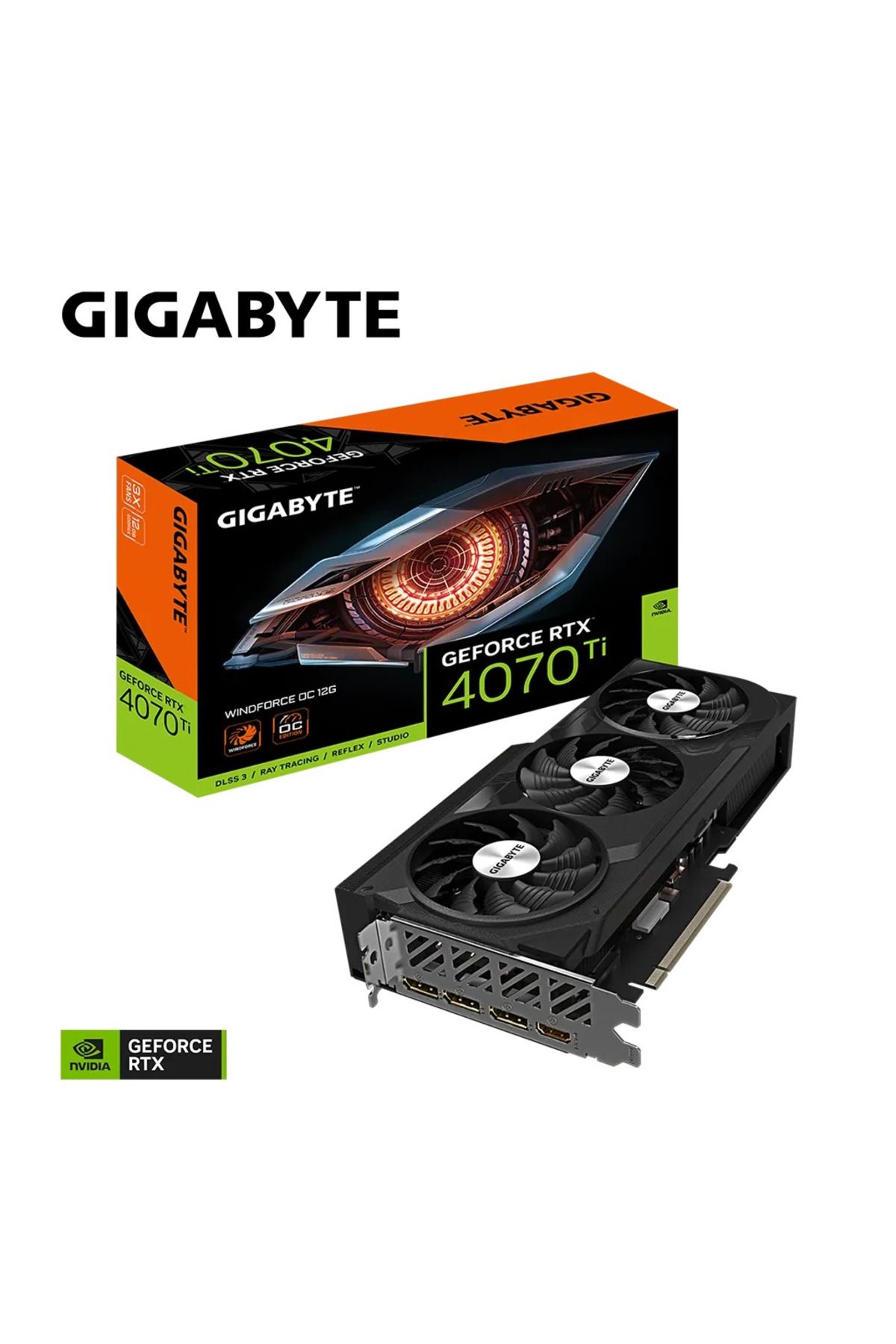 Gigabyte GV-N407TWF3OC-12GD, RTX4070TI, WINDFORCE OC, 12Gb, GDDR6, 192BIT, 3xFAN, 1xHDMI, 3xDP, GAMI