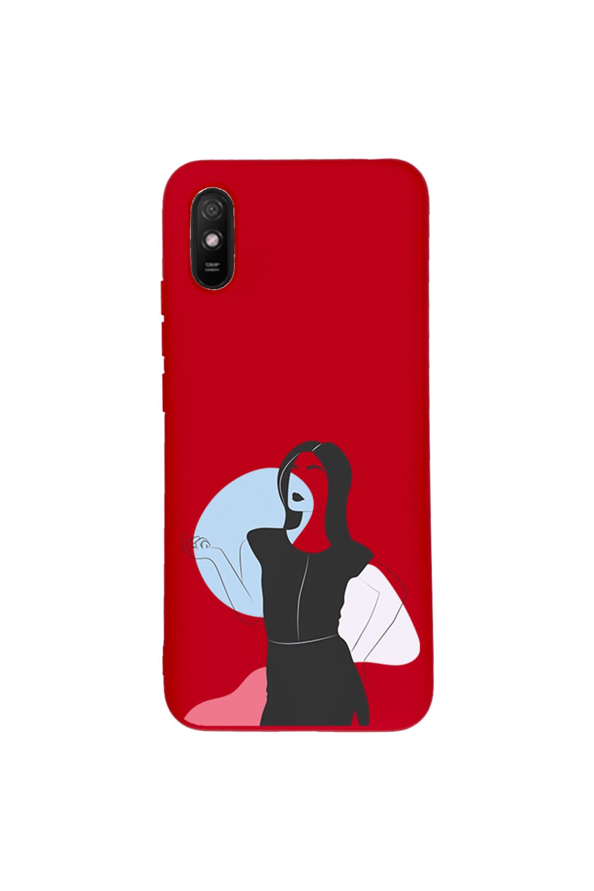 Royaleks Xiaomi Redmi 9A Lansman Kılıf - Art Woman 1