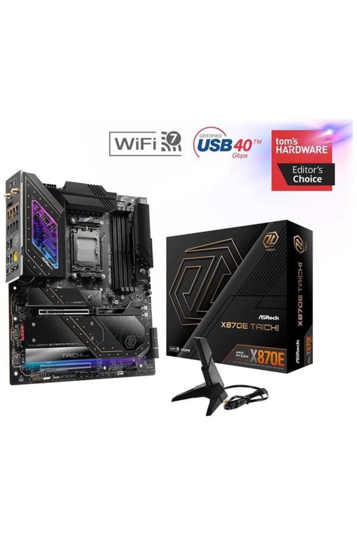 ASROCK X870E TAICHII WIFI7 DDR5 HDMI-DP TYPEC PCIE 5.0 AM5 EATX