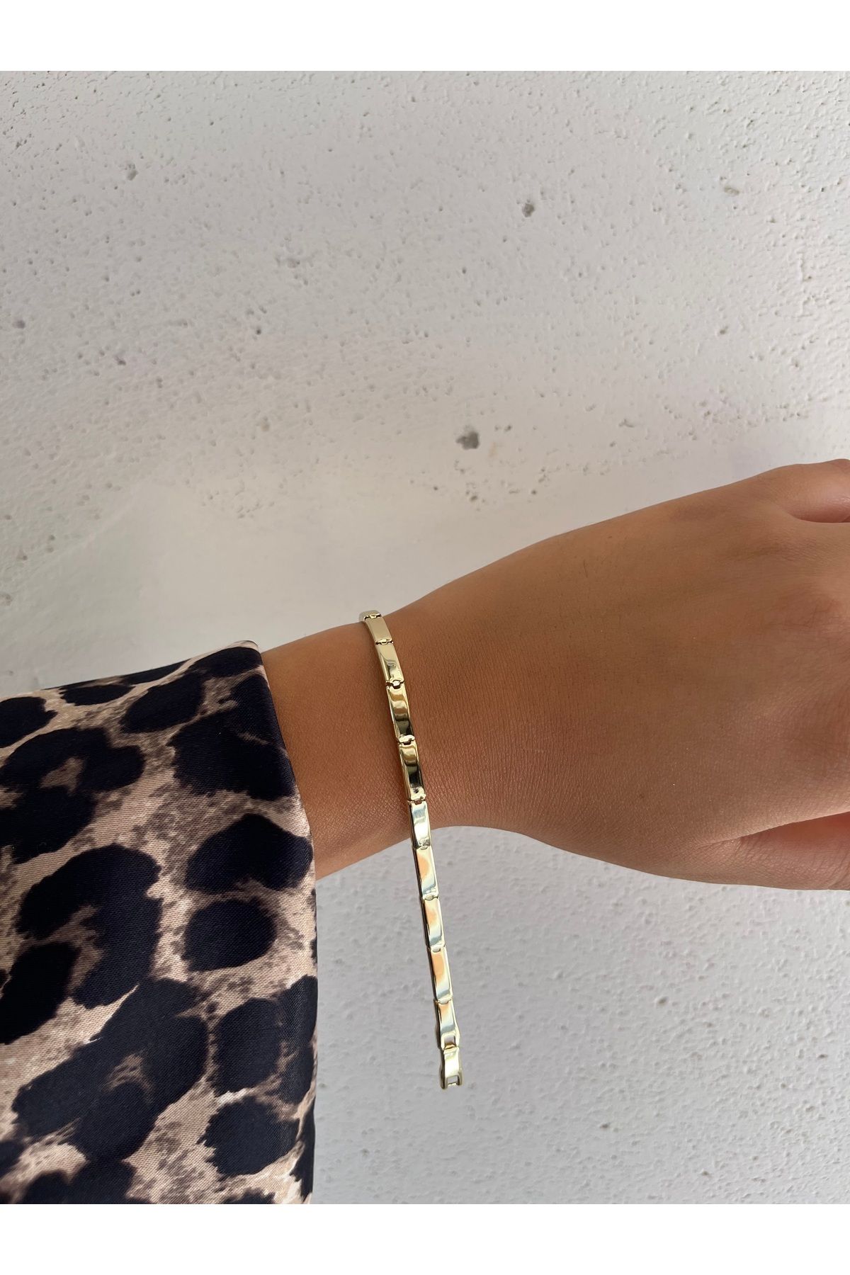 XUPING JEWELRY Xuping Marka Gold Uzun Dikdörtgen Model Kadın Bileklik
