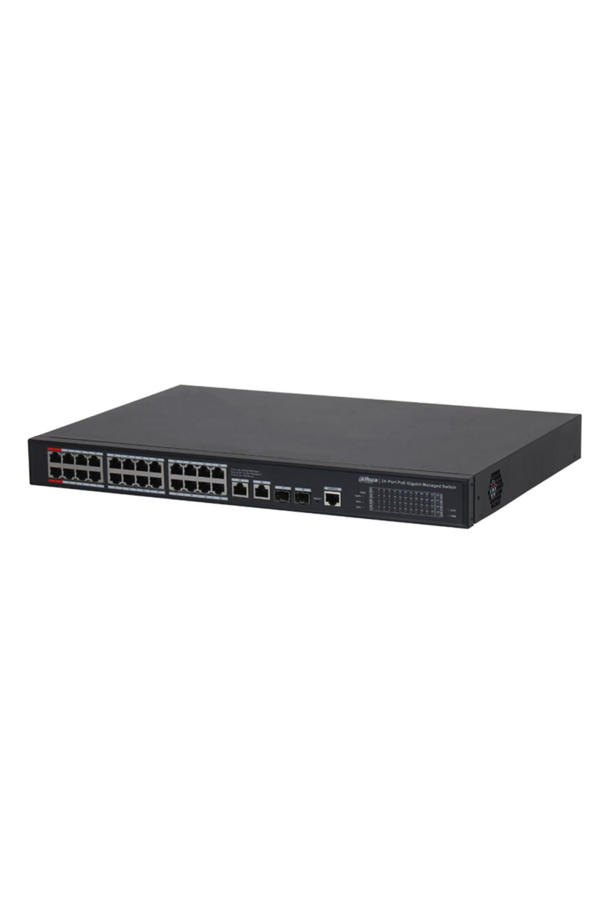 DAHUA S4228-24GT-360, 24 Port, Gigabit, PoE 365W, 2 Port GigaBit Uplink, 2 Port Gigabit Combo SFP