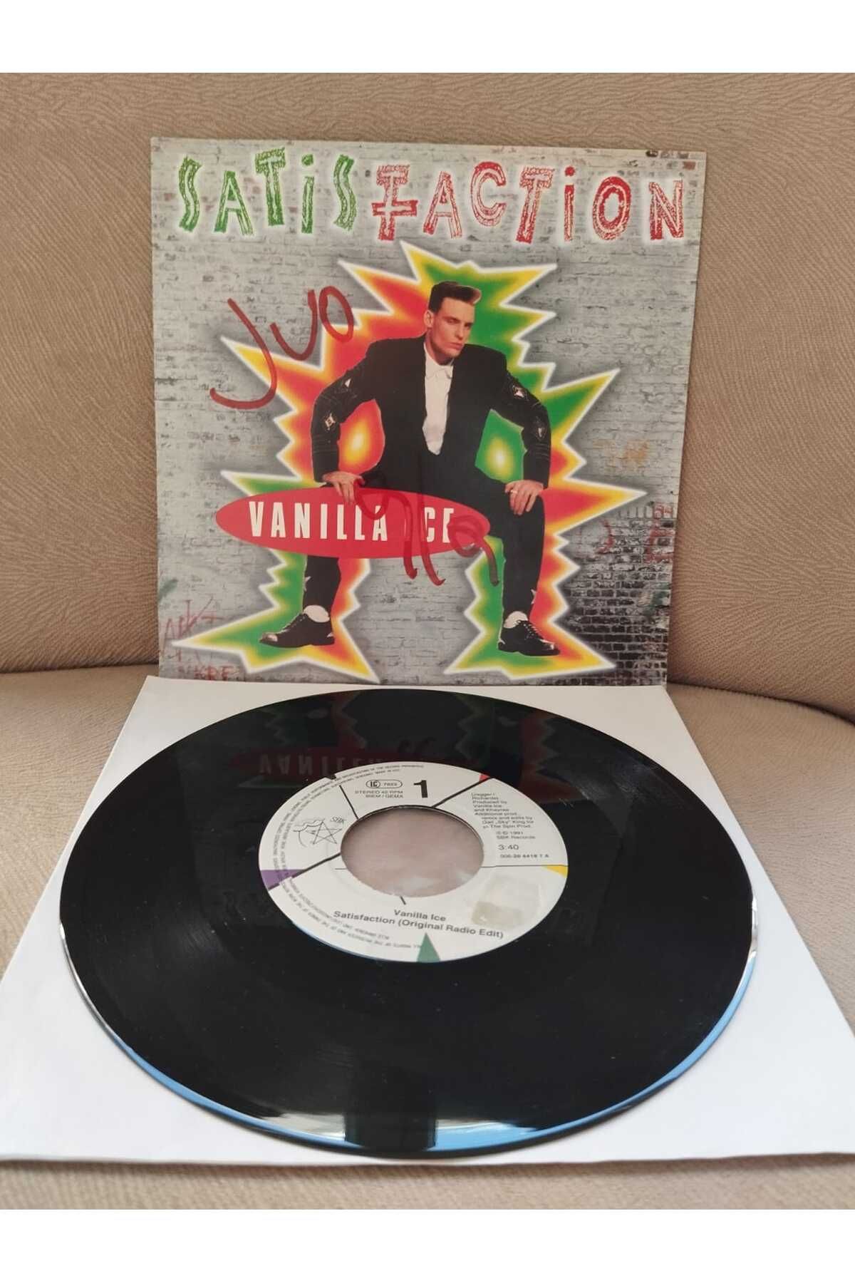 Plakperest Vanilla Ice – Satisfaction - 1991 Almanya Basım 45 LİK PLAK-2.EL