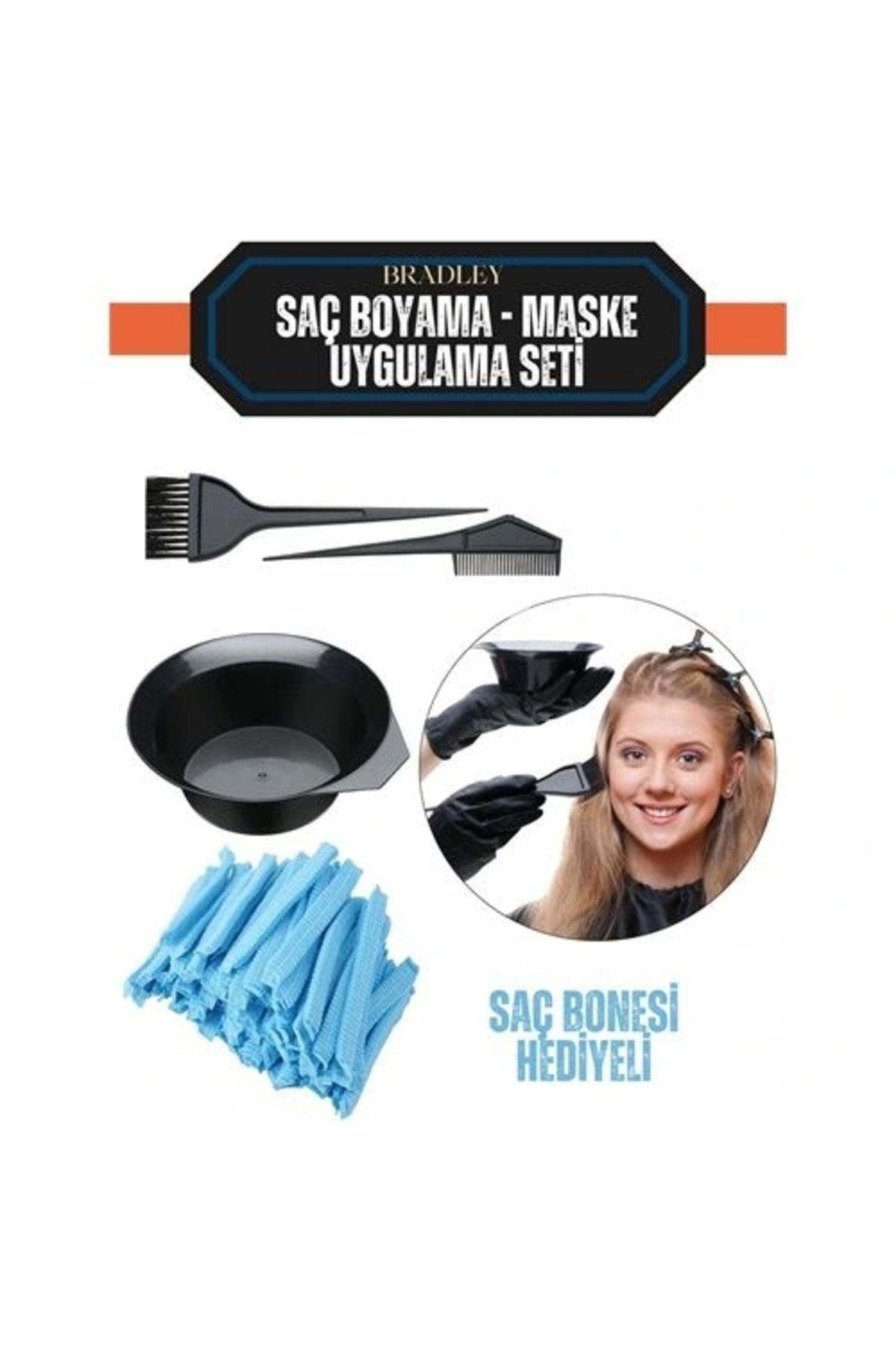 OurStyles Saç Boyama Seti 24 Saç Bonesi