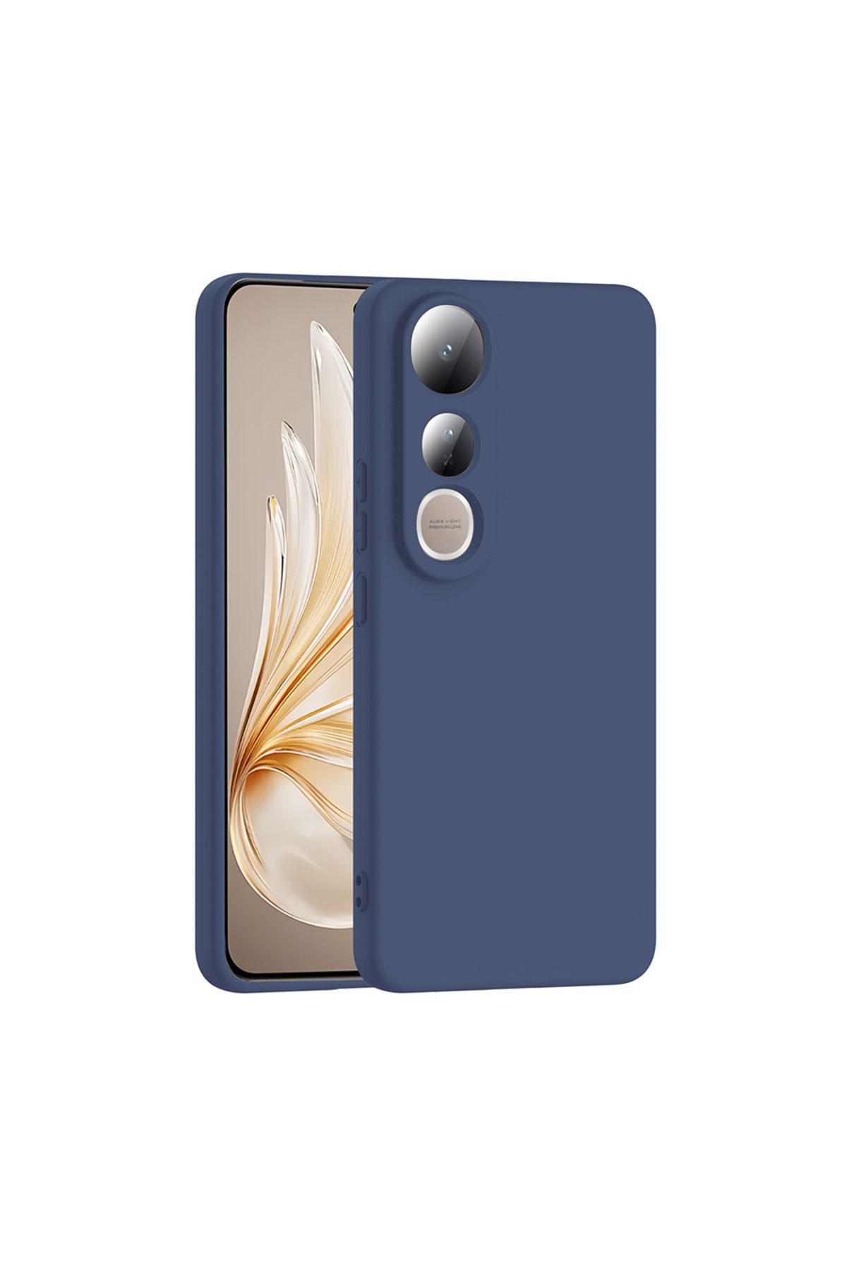 Rivor Vivo V50 Lite 4G Uyumlu Kılıf Kamera Çıkıntılı İpeksi Yumuşak Dokulu Dayanıklı Lansman Kapak