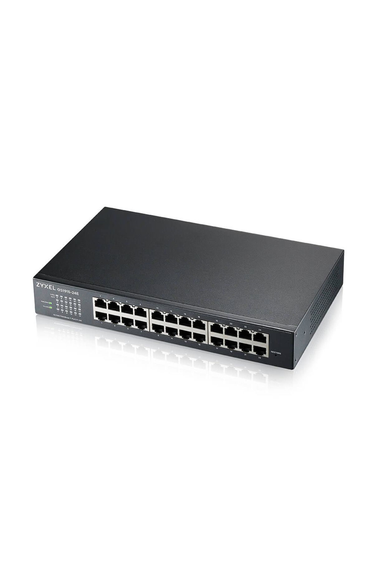 ZyXEL GS1915-24E, 24 Port, GigaBit, Yönetilebilir, Sessiz, Masaüstü Switch