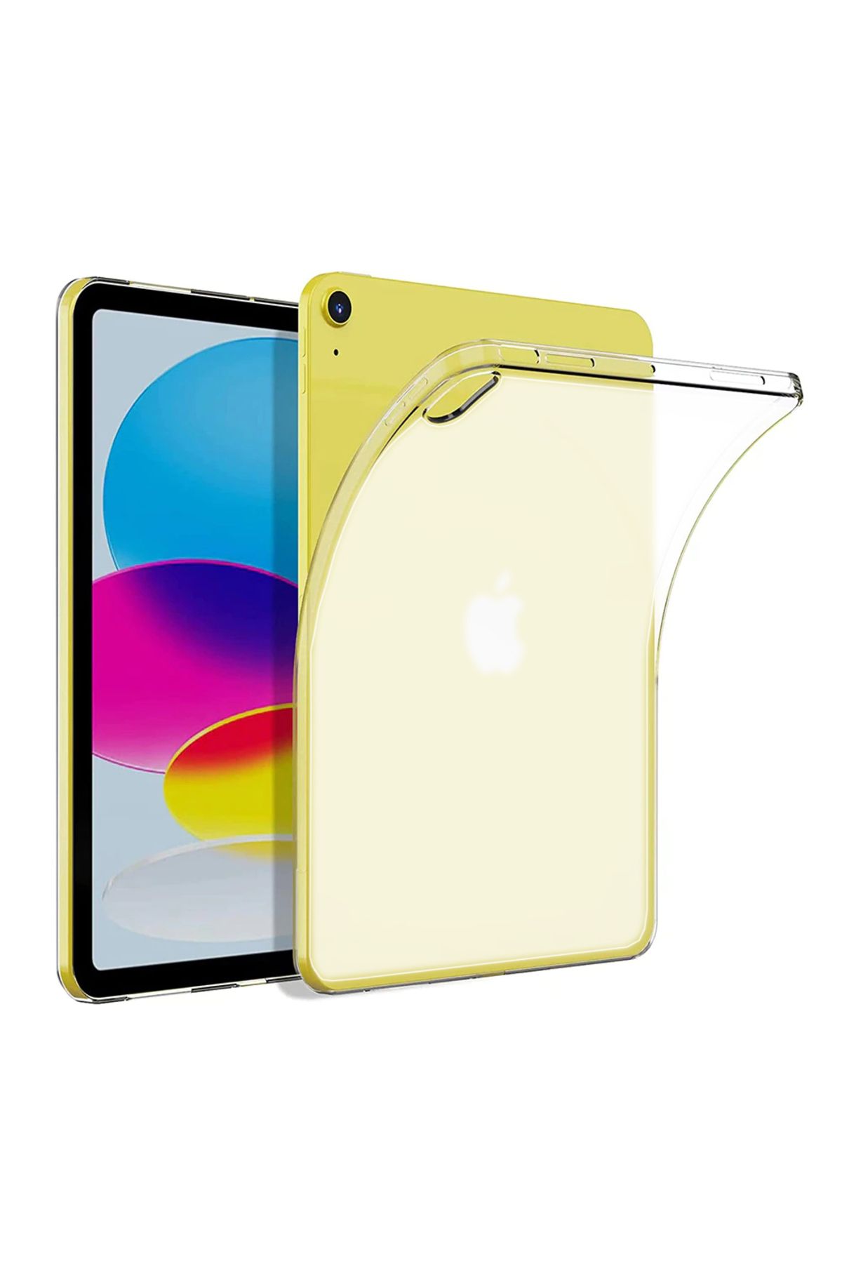 Teknodur iPad 11.Nesil 2025 Kılıf TKDR Tablet Süper Silikon Kapak - Renksiz