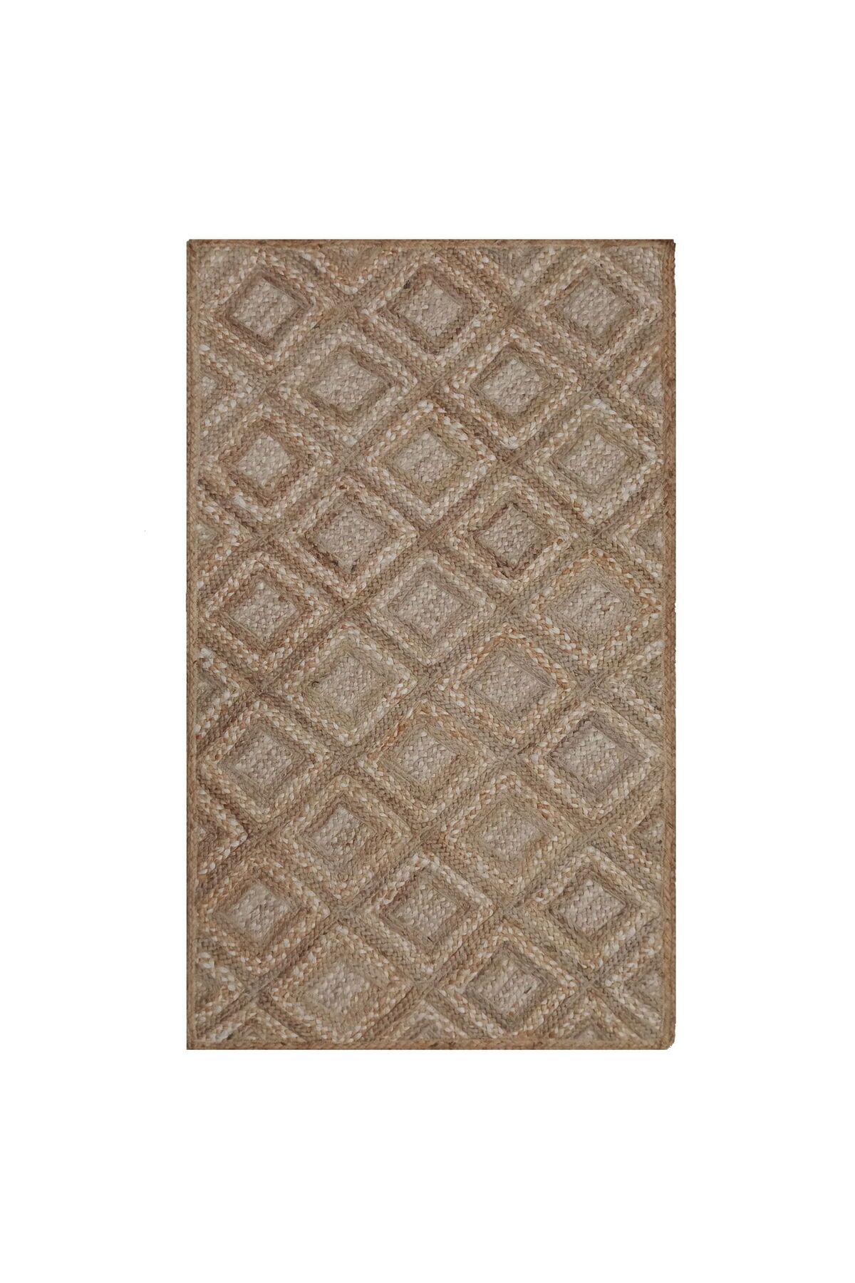 MATMEL Home ET122 Bolero Jüt Örgü Halı - Natürel - 80x150 cm